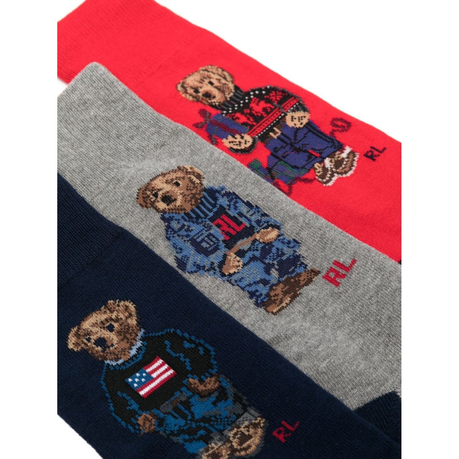 POLO RALPH LAUREN UW Kojinės vyrams, Marga, Gift box crew sock 2
