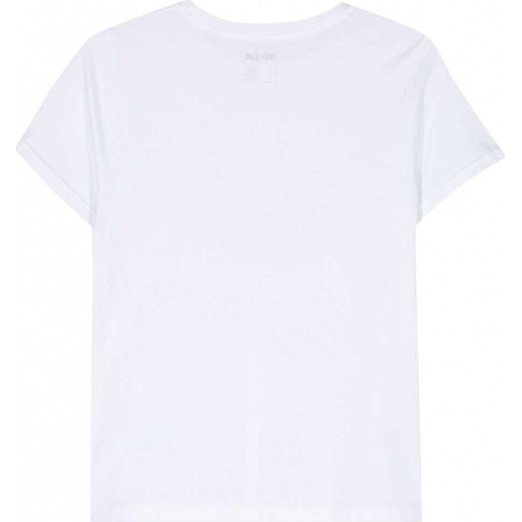 DKNY Marškinėliai trump. rankovėmis moterims, Balta, Skyline logo crewneck tee 2