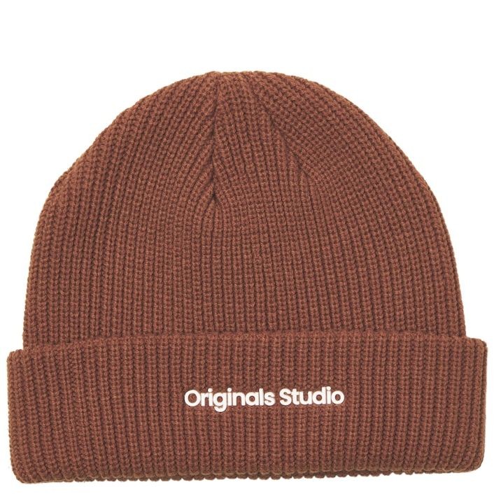 JACK & JONES Skrybėlė vyrams, Ruda, Vester bro beanie 3