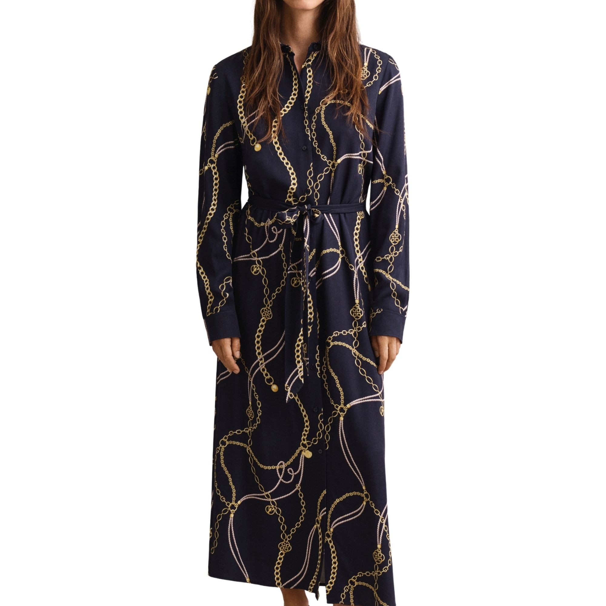 GANT Midi suknelė moterims, Mėlyna, 4503480-433 Midi dress 3