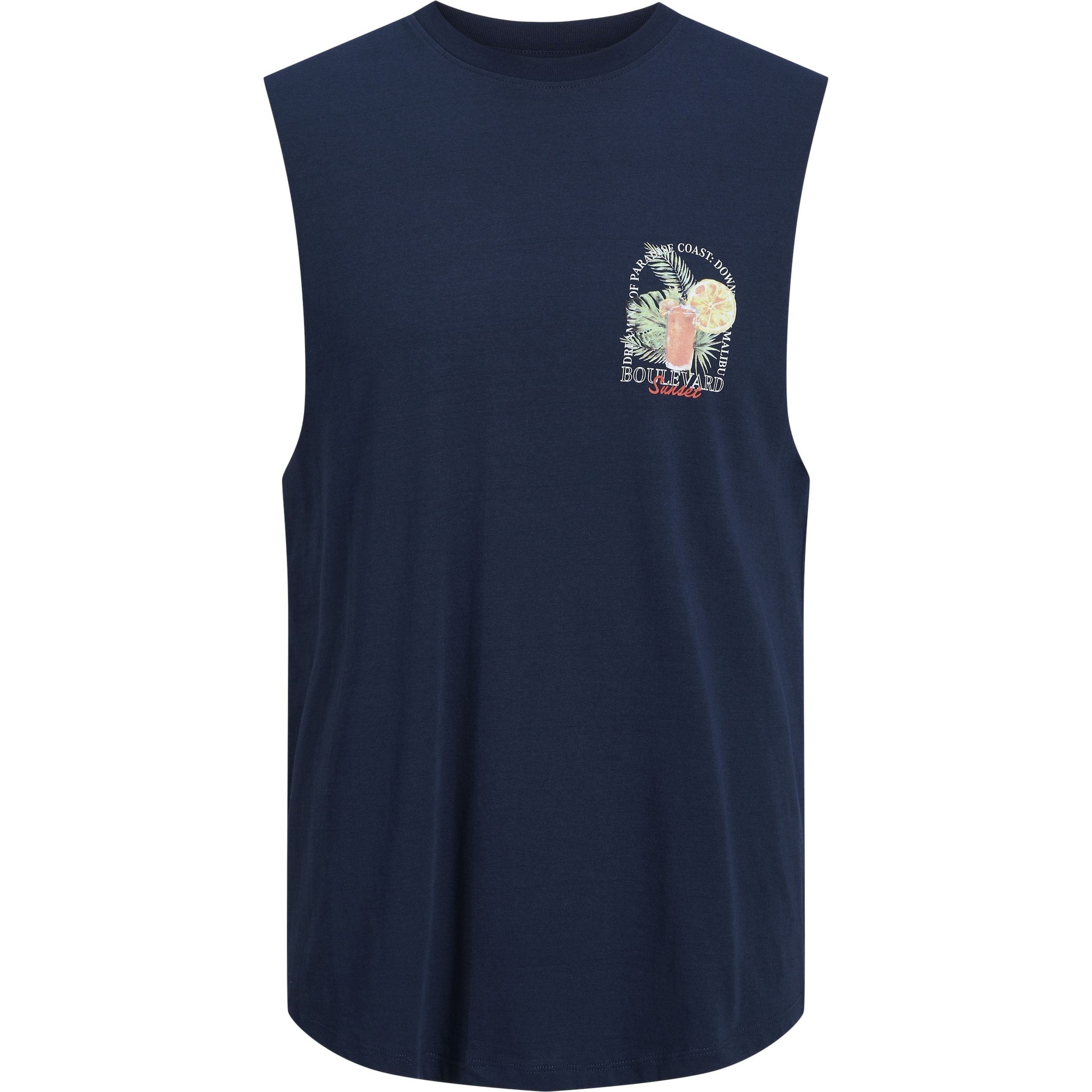 JACK & JONES Marškinėliai vyrams, Navy, JORPARADISE TAN 1 JACK & JONES Marškinėliai vyrams, Navy, JORPARADISE TAN 1