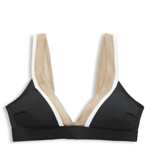 ESPRIT Viršutinė kostiumėlio dalis moterims, Juoda, Baudini beach Bikini top 1