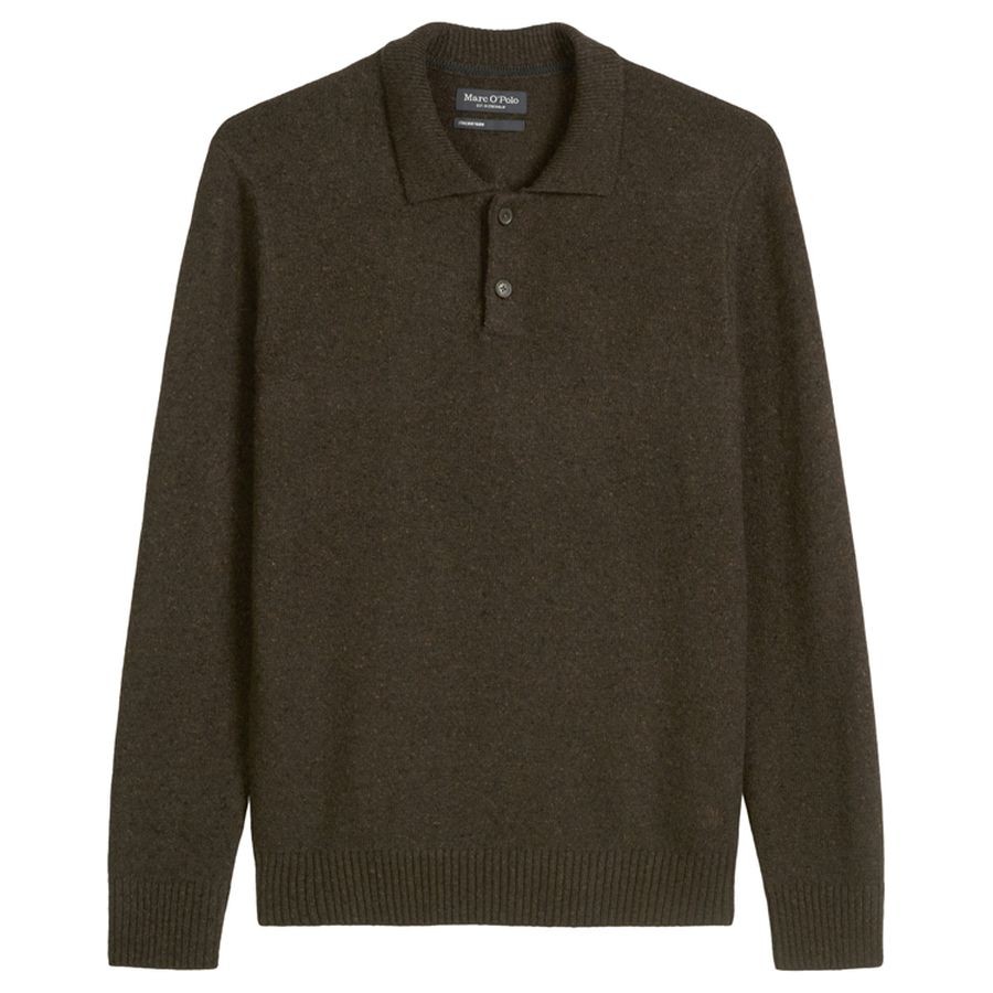 MARC O'POLO Polo marškiniai ilgos rank. vyrams, Ruda, 530506660390 Polo long