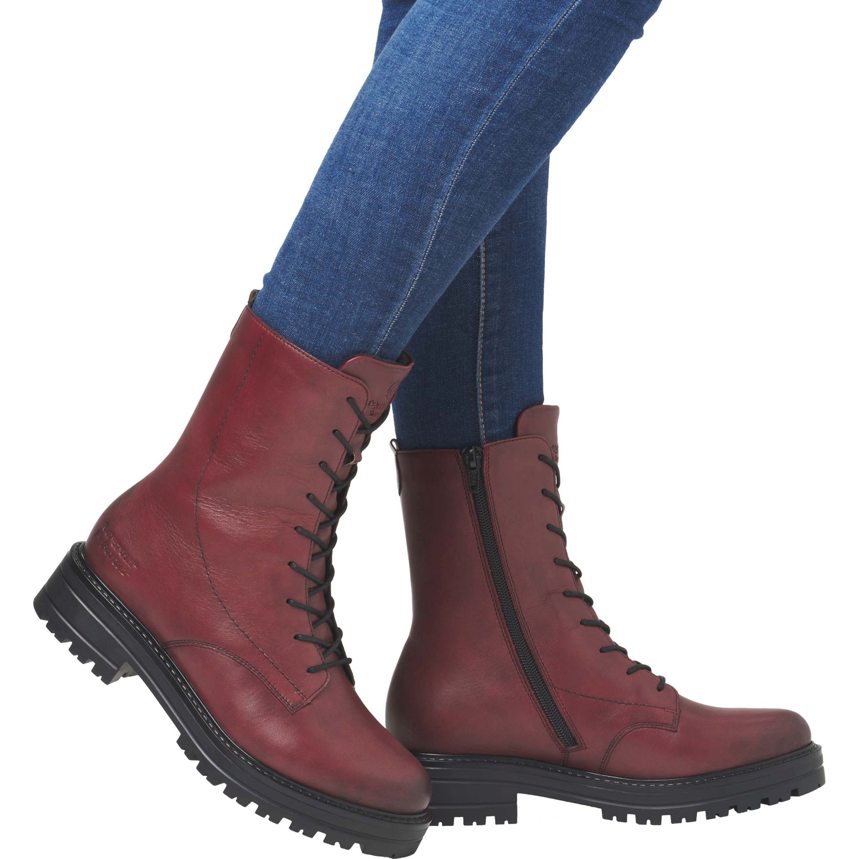 REMONTE Aulinukai moterims, Raudona, Ladies mid height boots 2