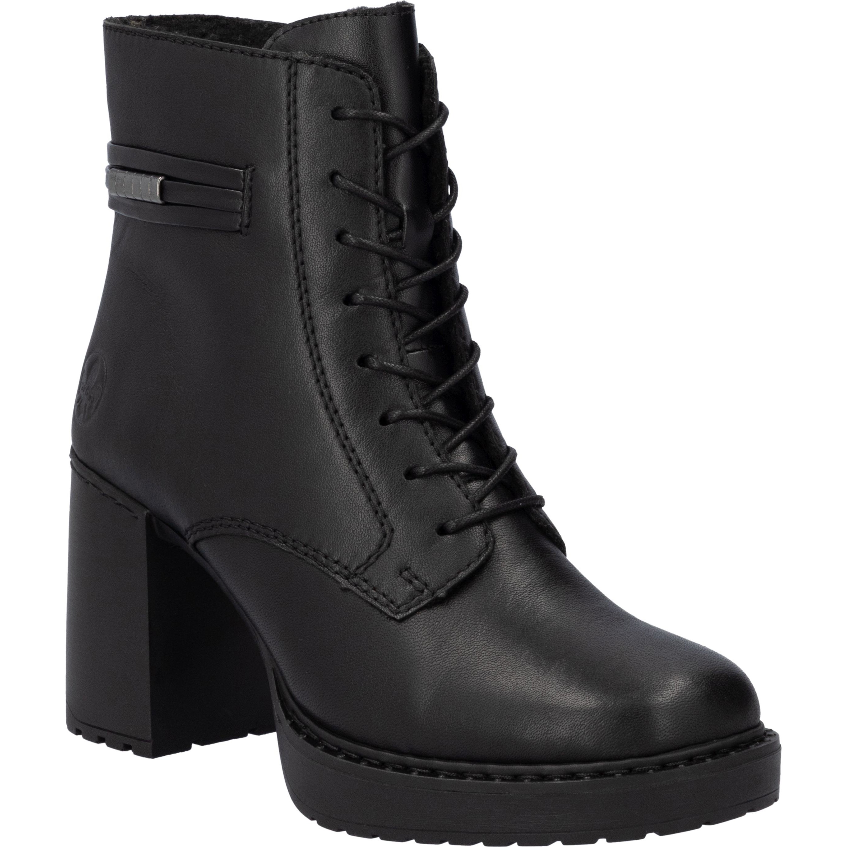 RIEKER Aulinukai moterims, Juoda, Ladies mid height boots 1