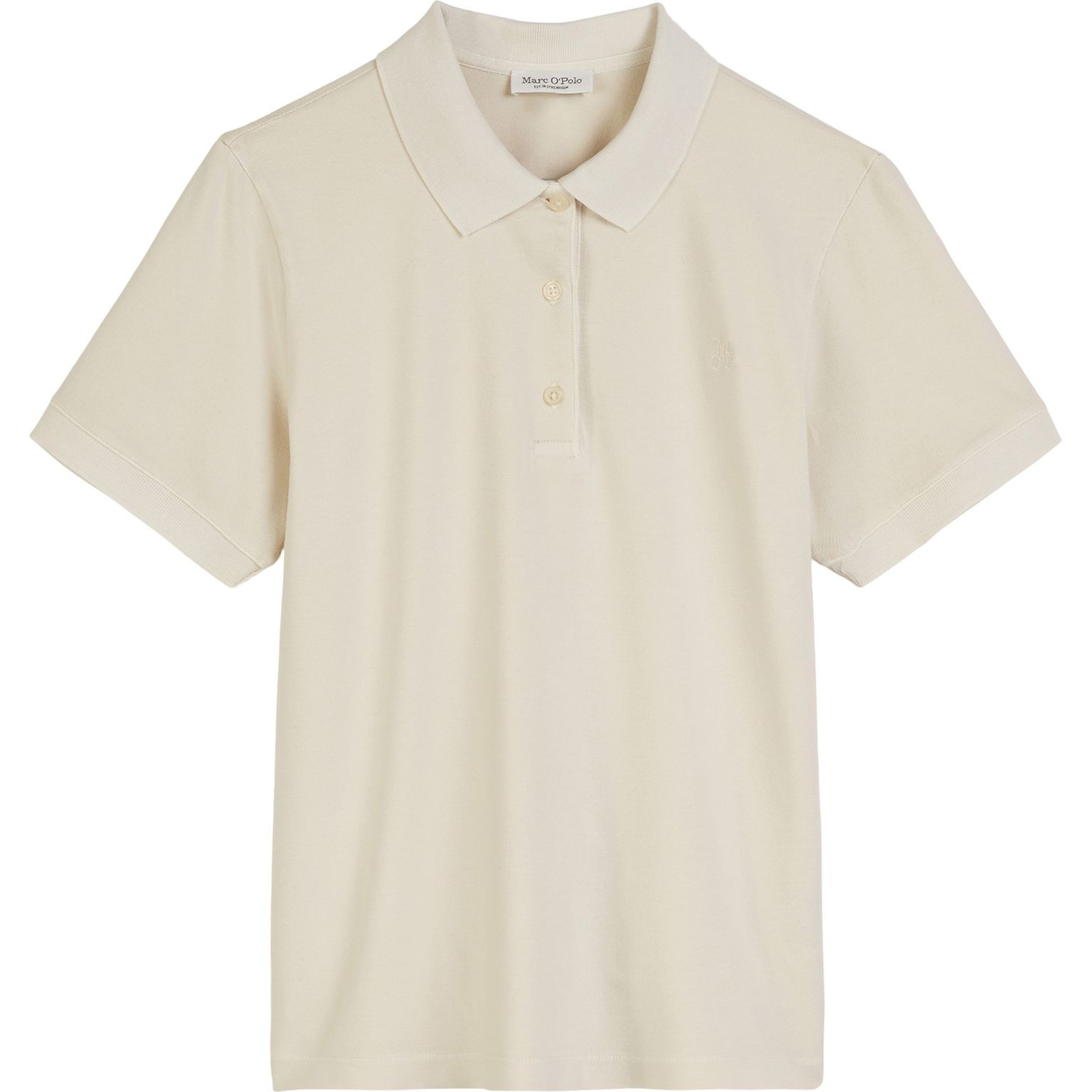 MARC O'POLO Polo marškiniai trumpos rank. moterims, Smėlio, Polo short 503237153013 1