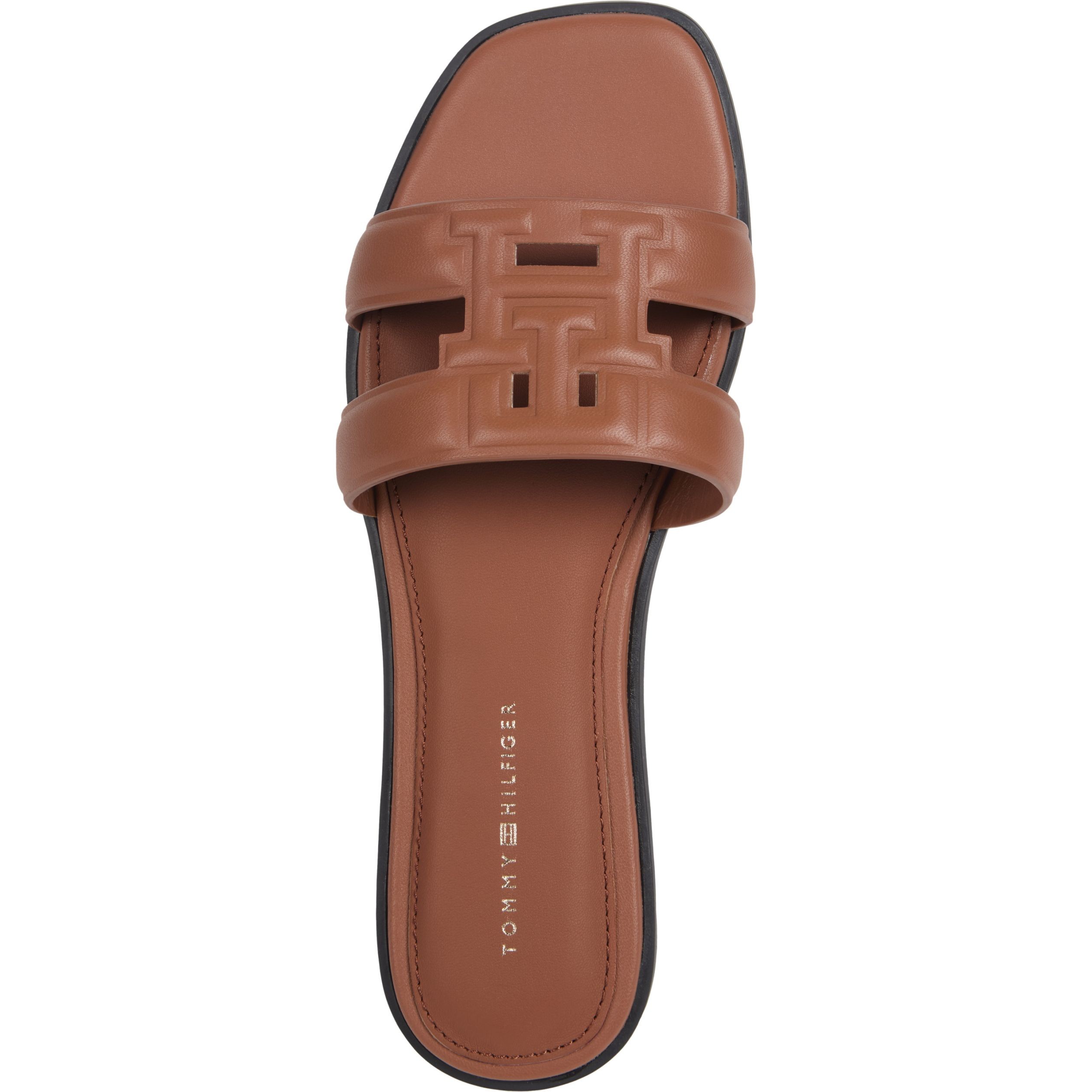 TOMMY HILFIGER Basutės moterims, Ruda, Logo strap mule 3