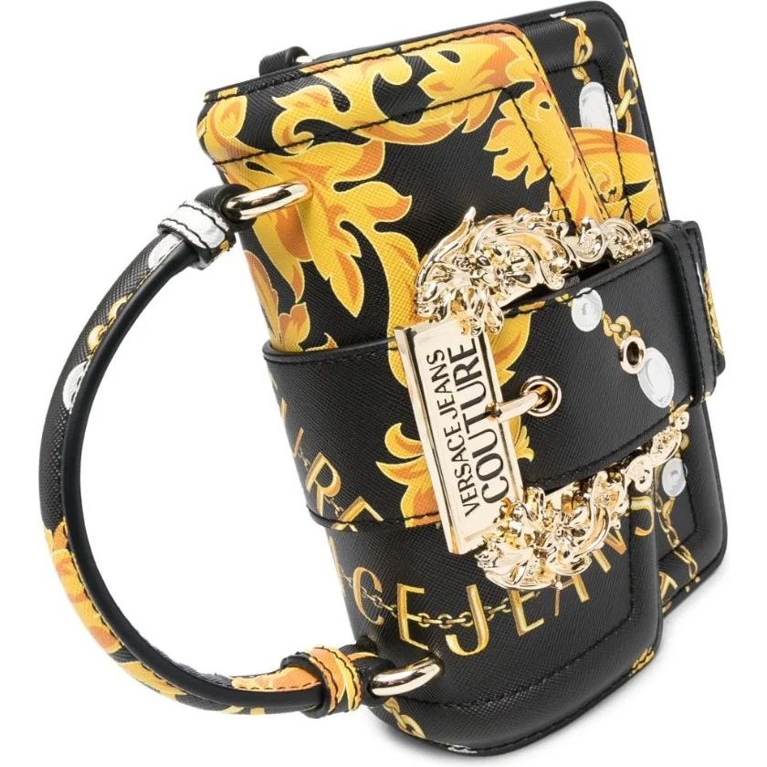 VERSACE JEANS CUTURE Rankinė per petį moterims, BLACK/GOLD, Couture  crossbody 3