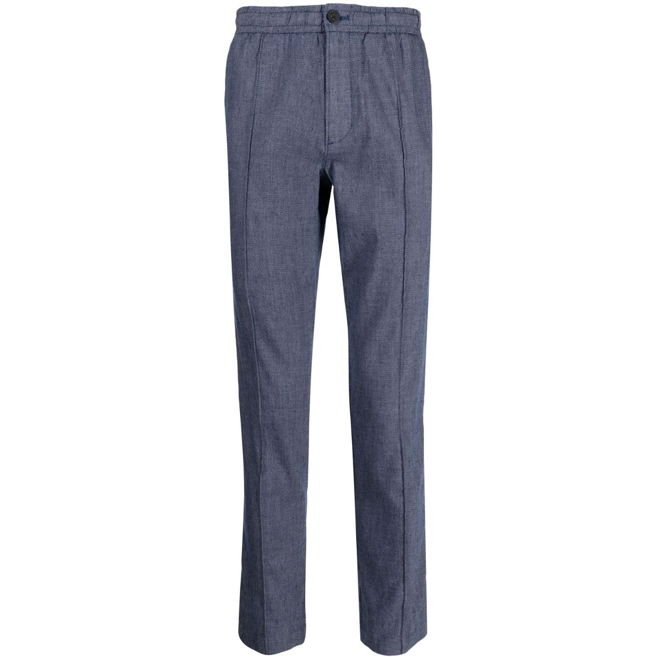 MICHAEL KORS Laisvalaikio kelnės vyrams, Mėlyna, Linen pintuck pant 1