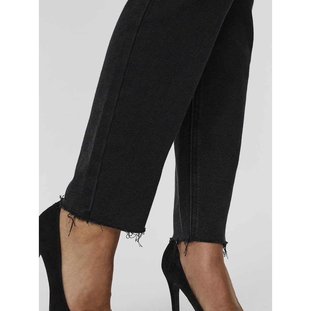 VERO MODA Tiesūs džinsai moterims, Juoda, VMBRENDA HR STRAIGHT 6