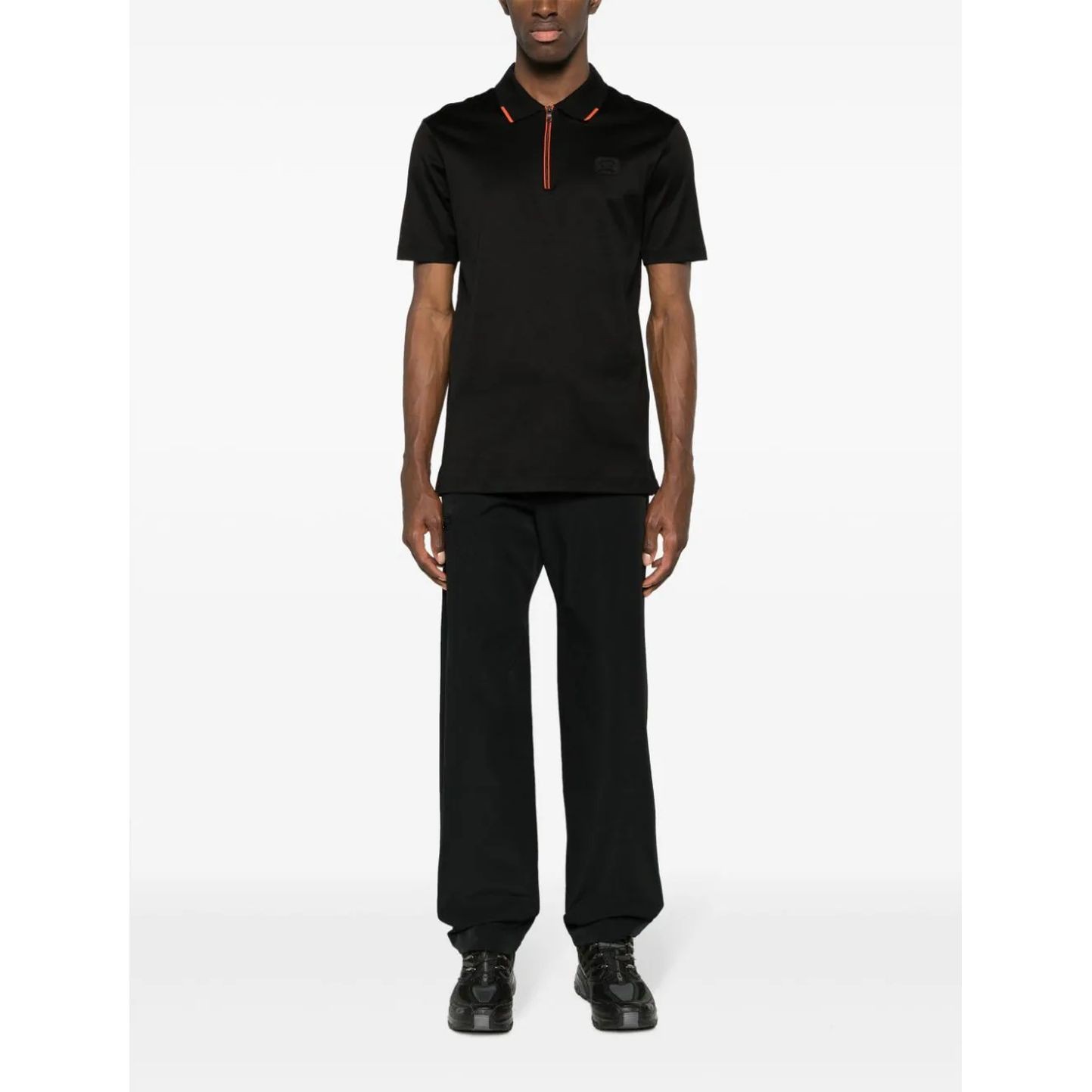 PAULNSHARK Polo marškiniai trumpos rank. vyrams, Juoda, Short sleeve polo 2