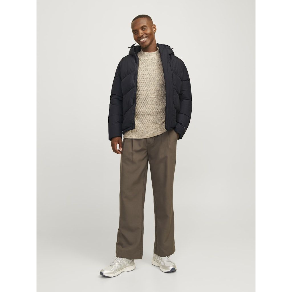 JACK & JONES Pūkinė striukė vyrams, Juoda, World puffer jacket 6