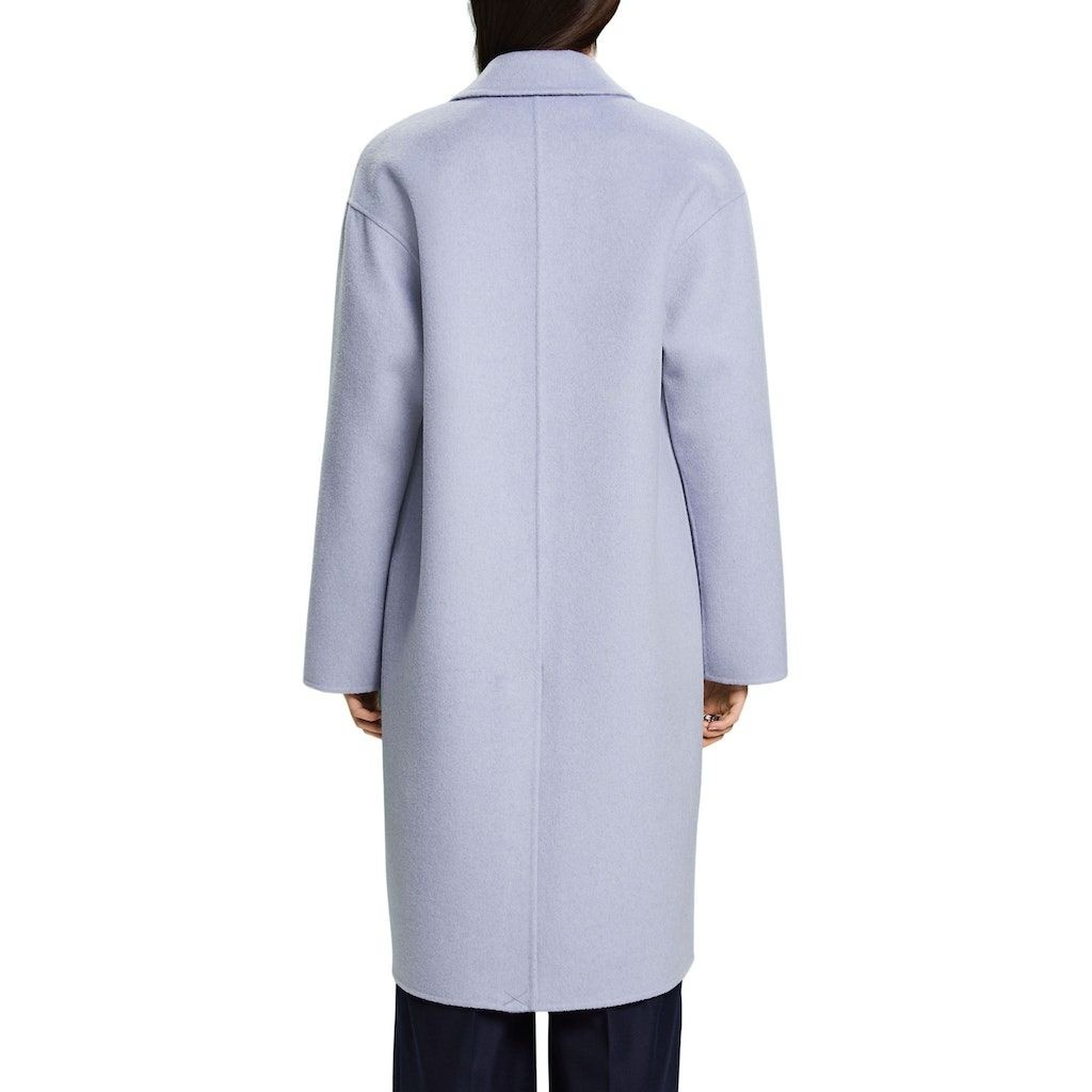 ESPRIT Paltas moterims, Mėlyna, Wool Blend Coat 3