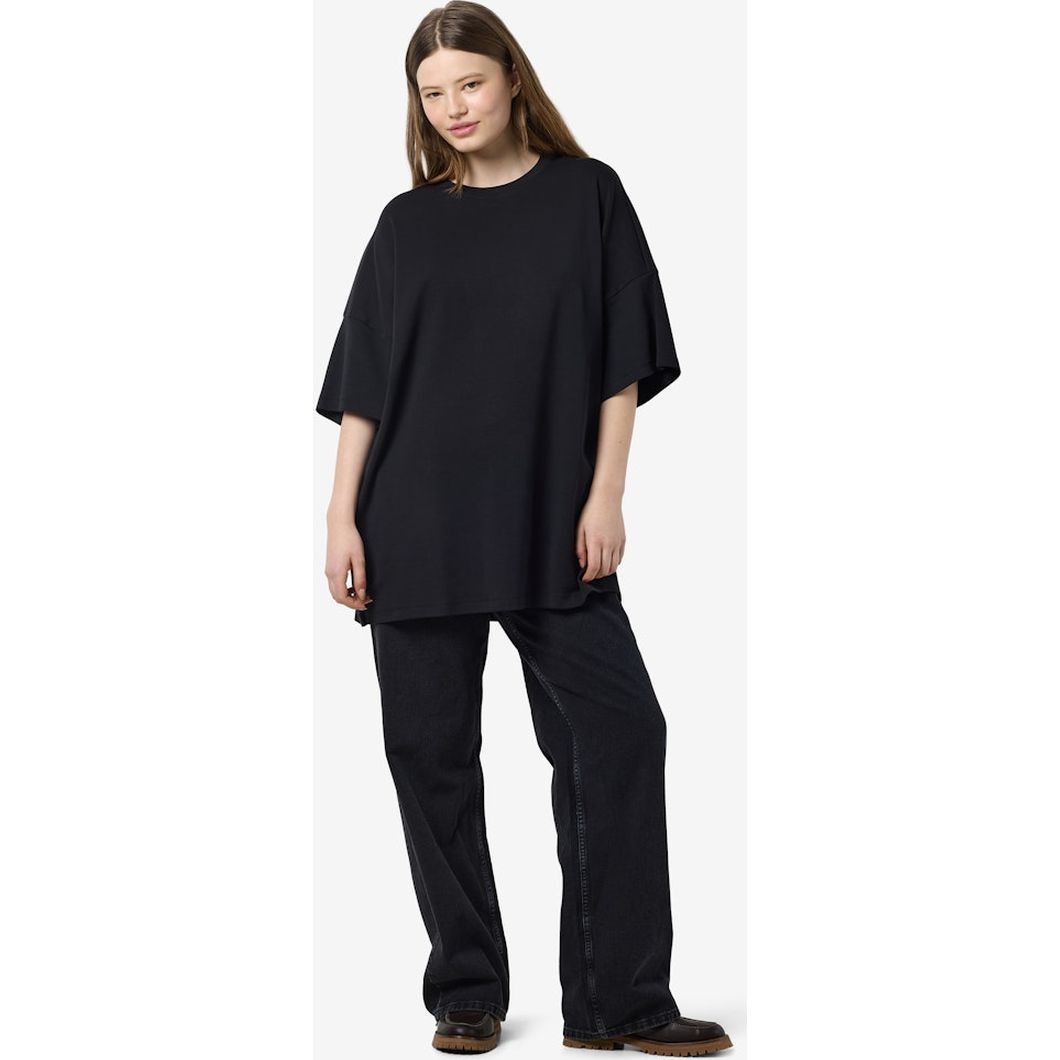 NOISY MAY Marškinėliai moterims, Juoda, Mocca boxy tee 4