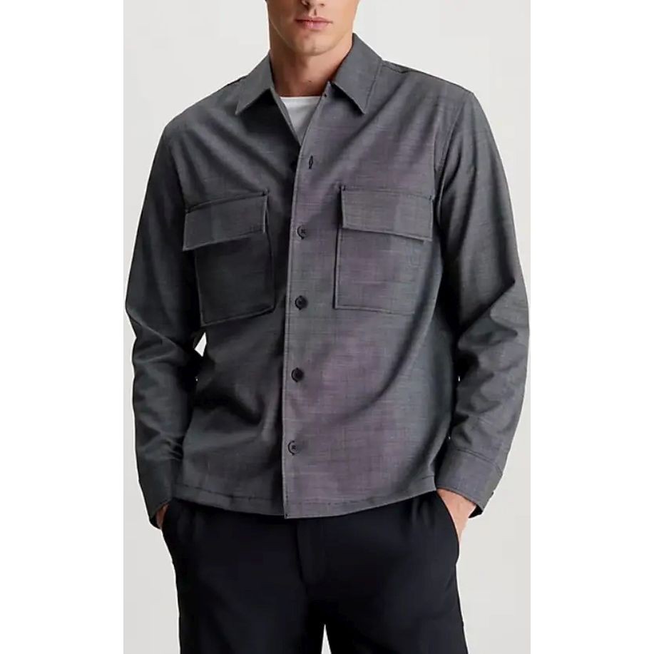 CALVIN KLEIN Midi suknelė vyrams, Juoda, Other dress shirts 2