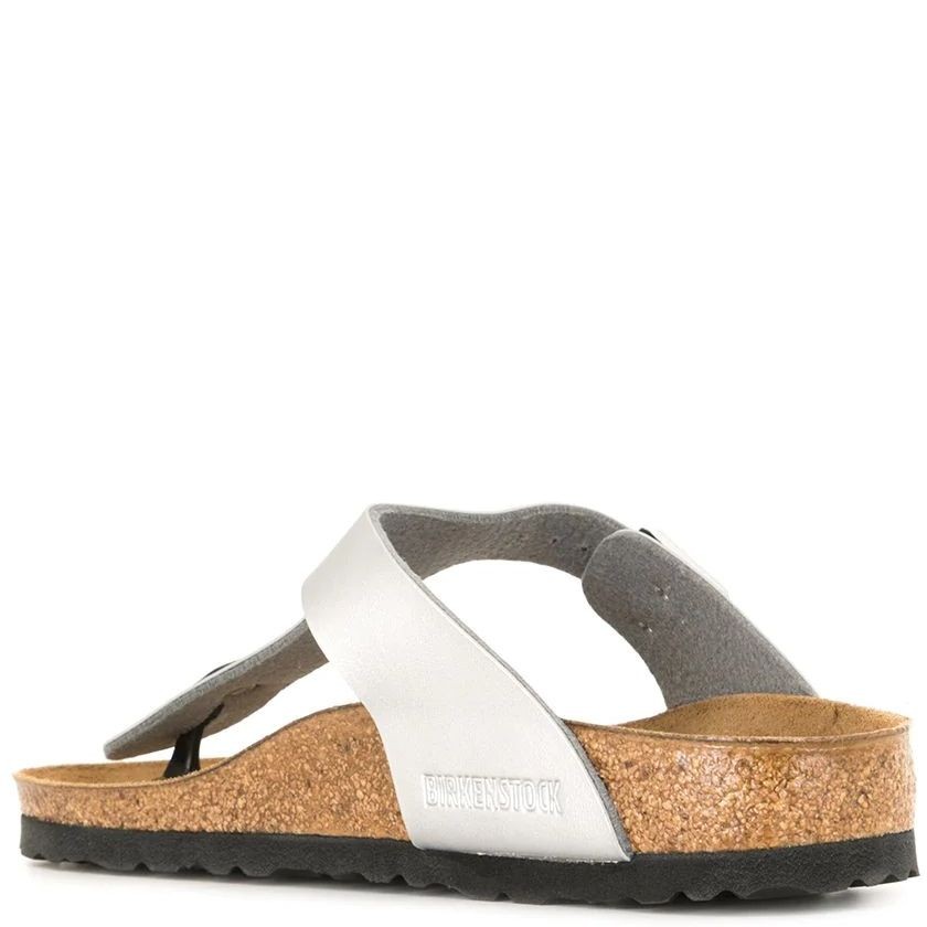 BIRKENSTOCK Šlepetės moterims, Sidabrinė, Gizeh BS 3