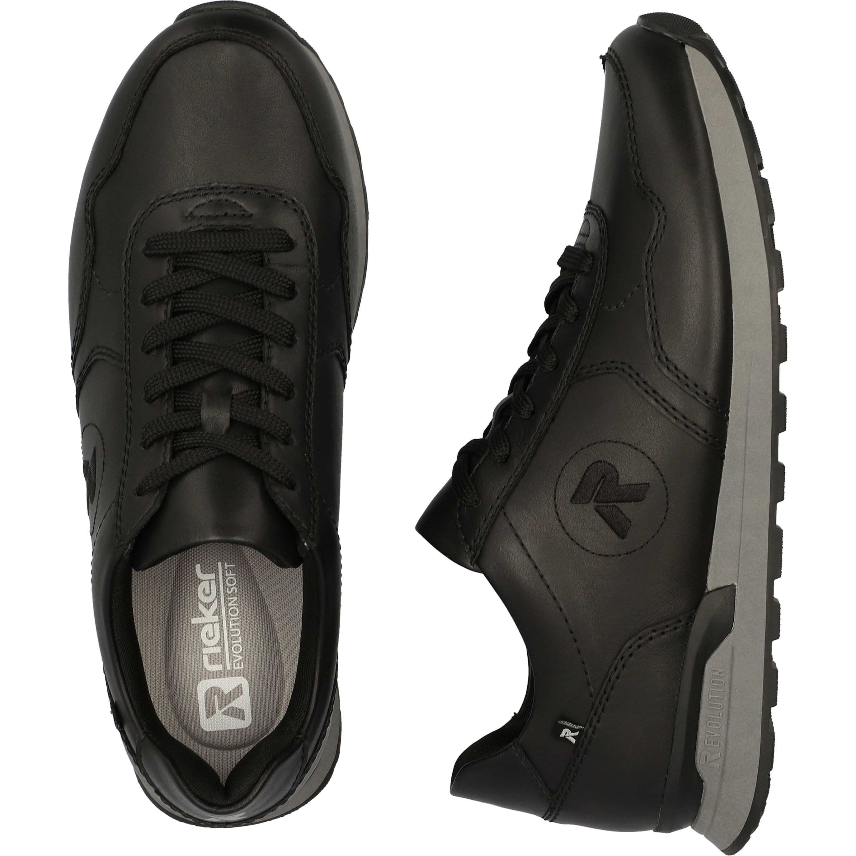 RIEKER EVOLUTION Laisvalaikio bateliai vyrams, Juoda, Men's shoes 10