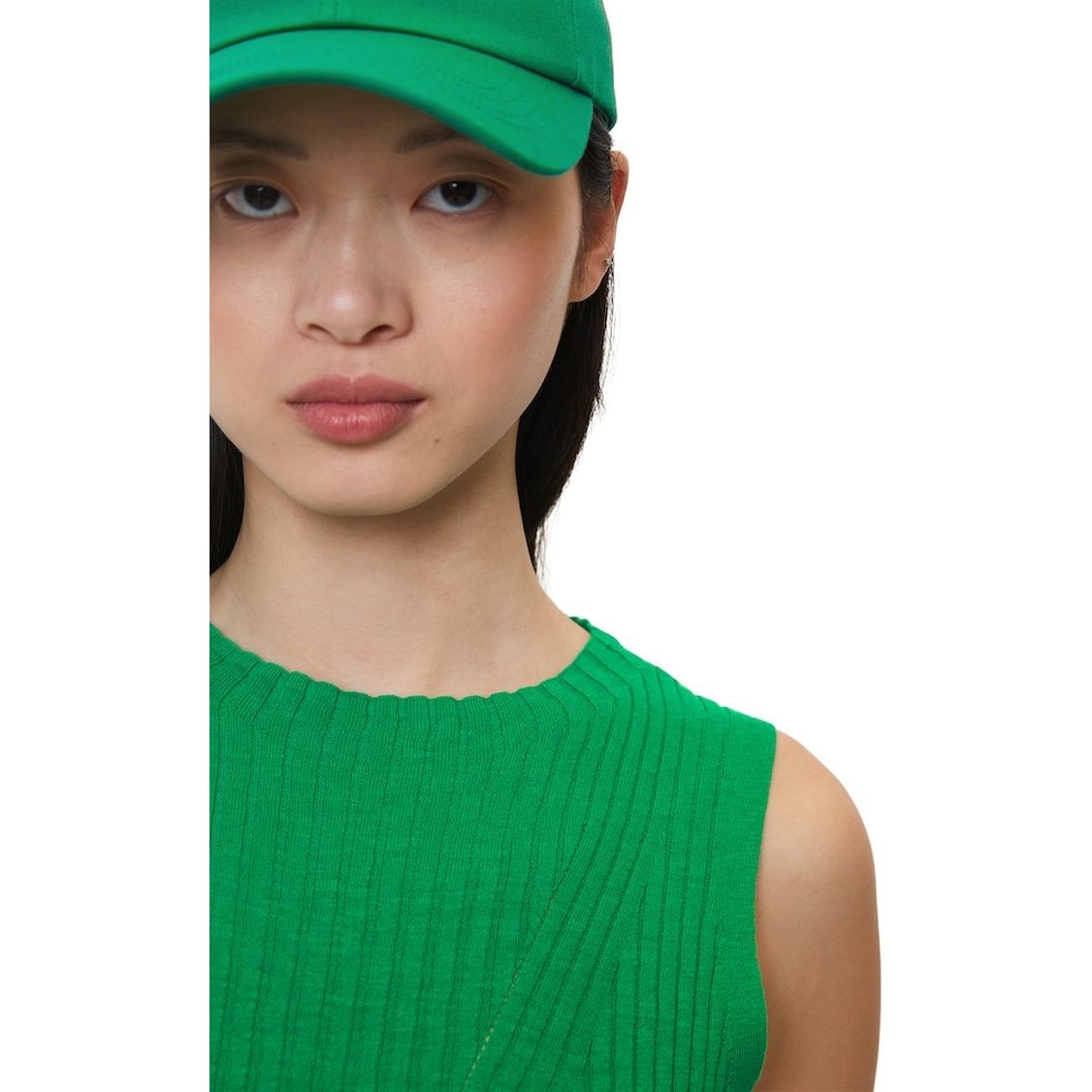 MARC O'POLO Megzta suknelė moterims, Žalia 4