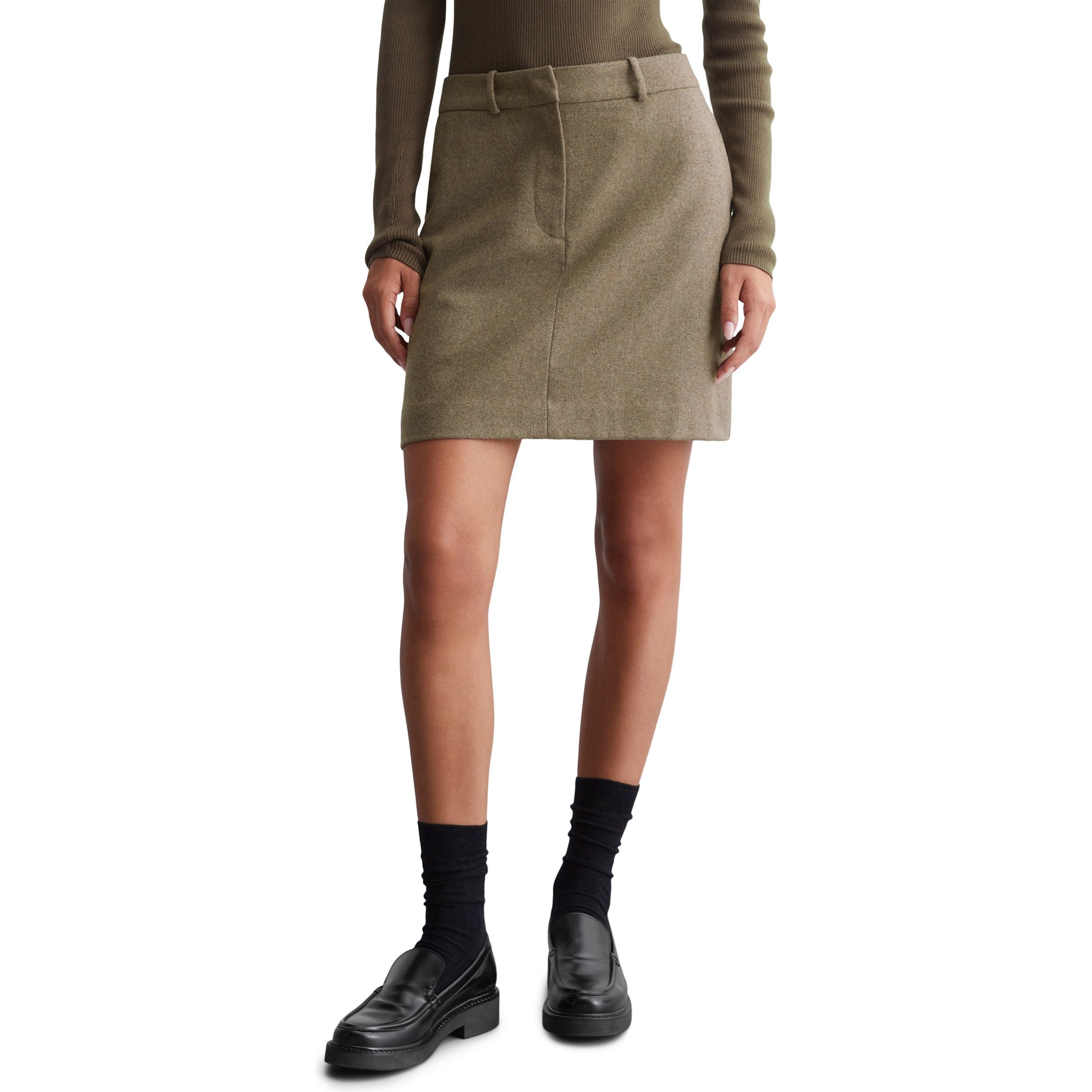 MARC O'POLO Mini sijonas moterims, Ruda, Mini skirt 409020820233 2