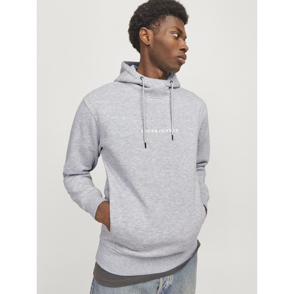 JACK & JONES Džemperis vyrams, Pilka, Tree sweat hood 7