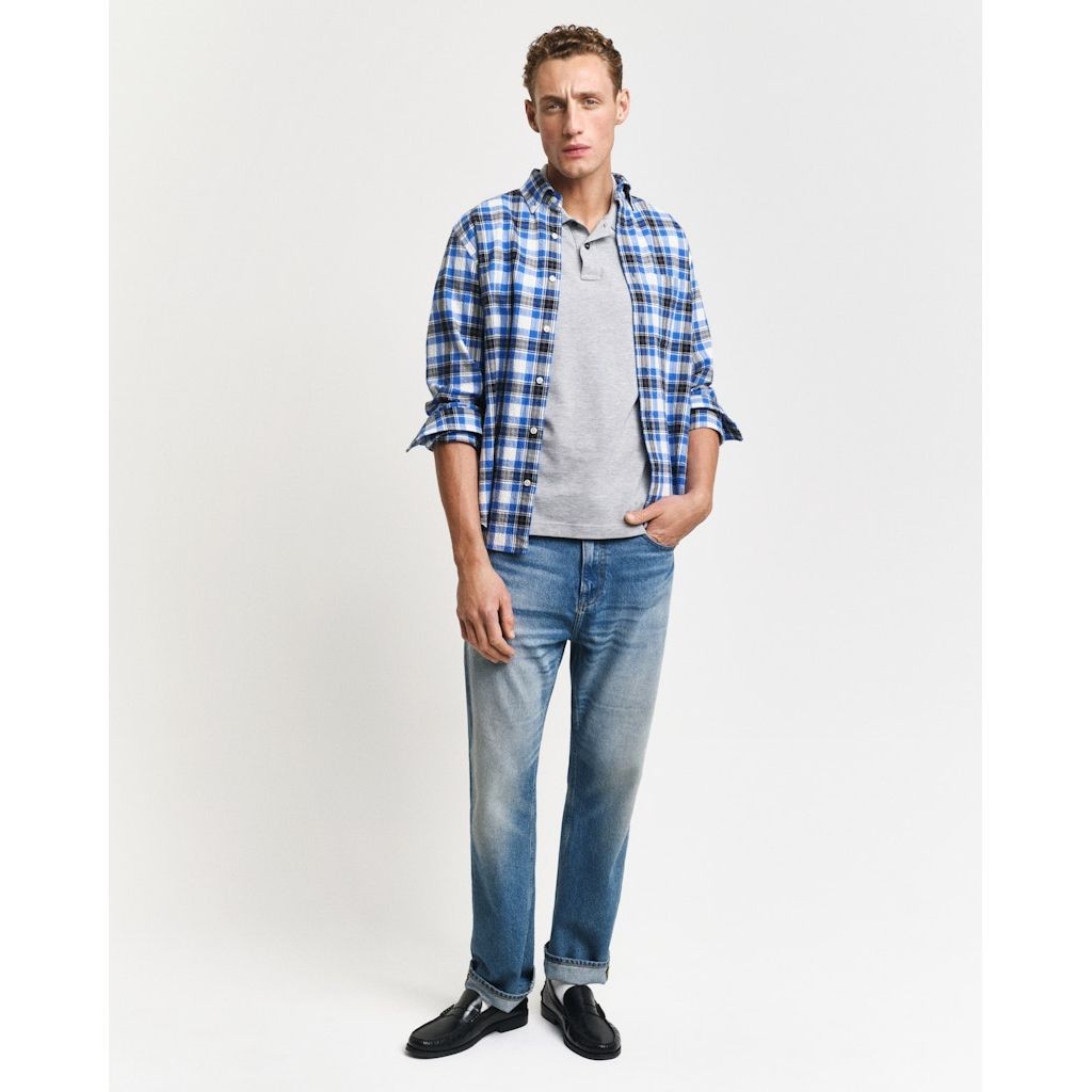 GANT Polo marškiniai trumpos rank. vyrams, Pilka 5