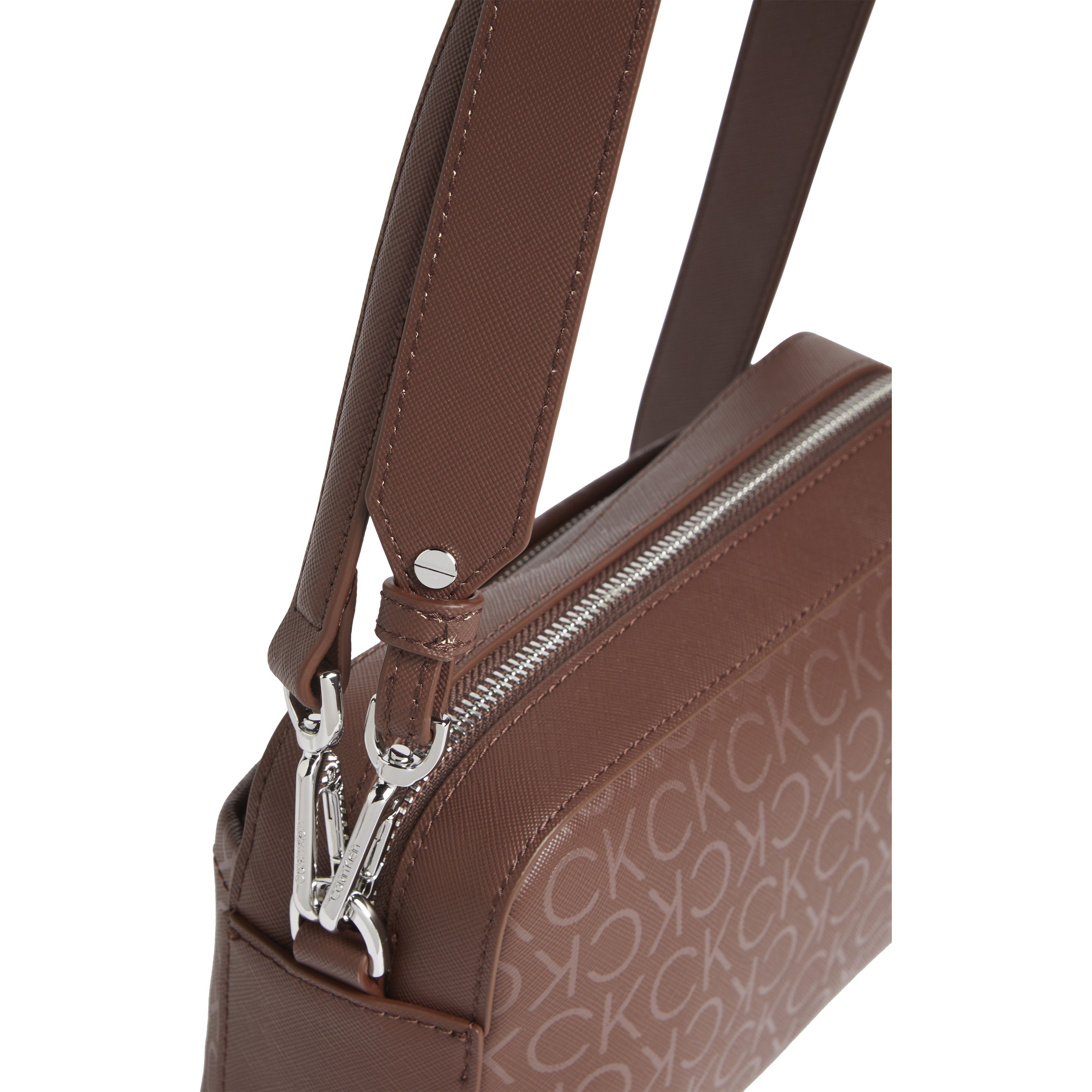 CALVIN KLEIN Rankinė per petį moterims, Ruda, Must conv camera bag 5