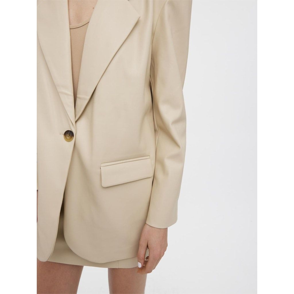 VERO MODA Švarkas moterims, Pilka, VMOLIVIA LS PL BLAZER 4