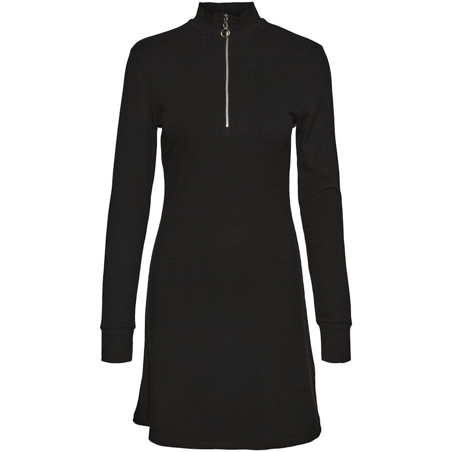 NOISY MAY Palaidinės moterims, Juoda, NMDARIA LS HIGH NECK 1