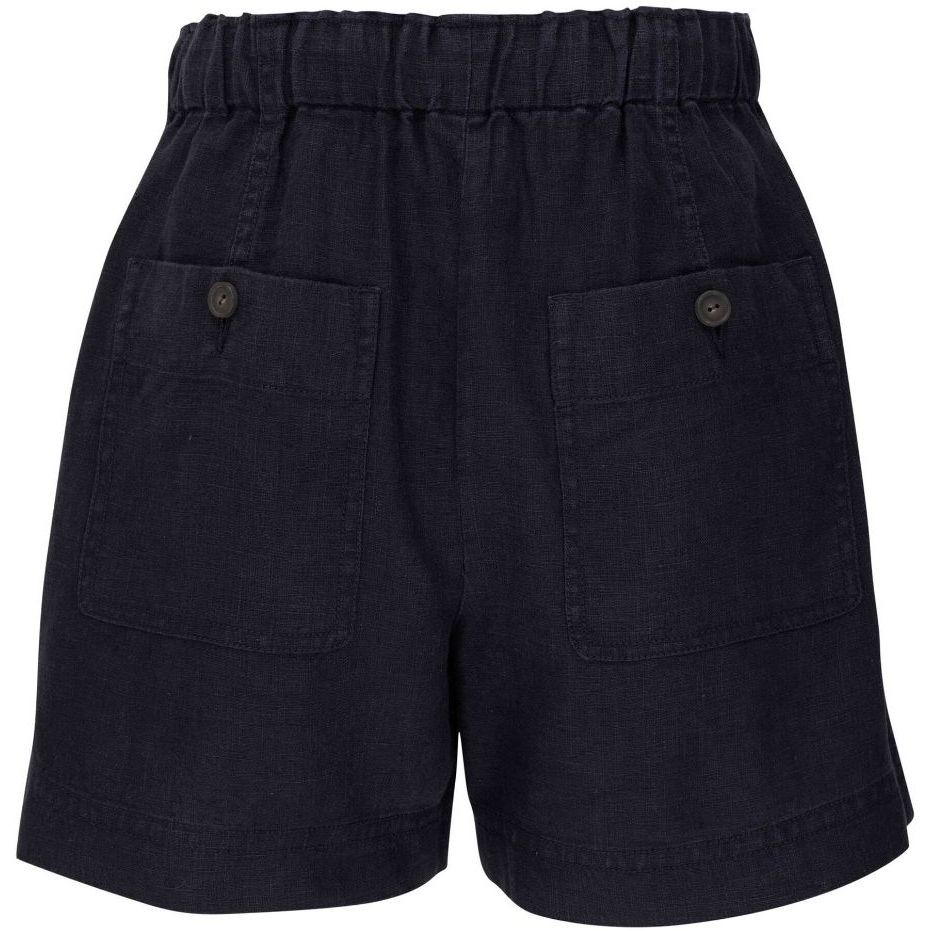 VINCE Šortai moterims, Mėlyna, Mid waist pull on short 2