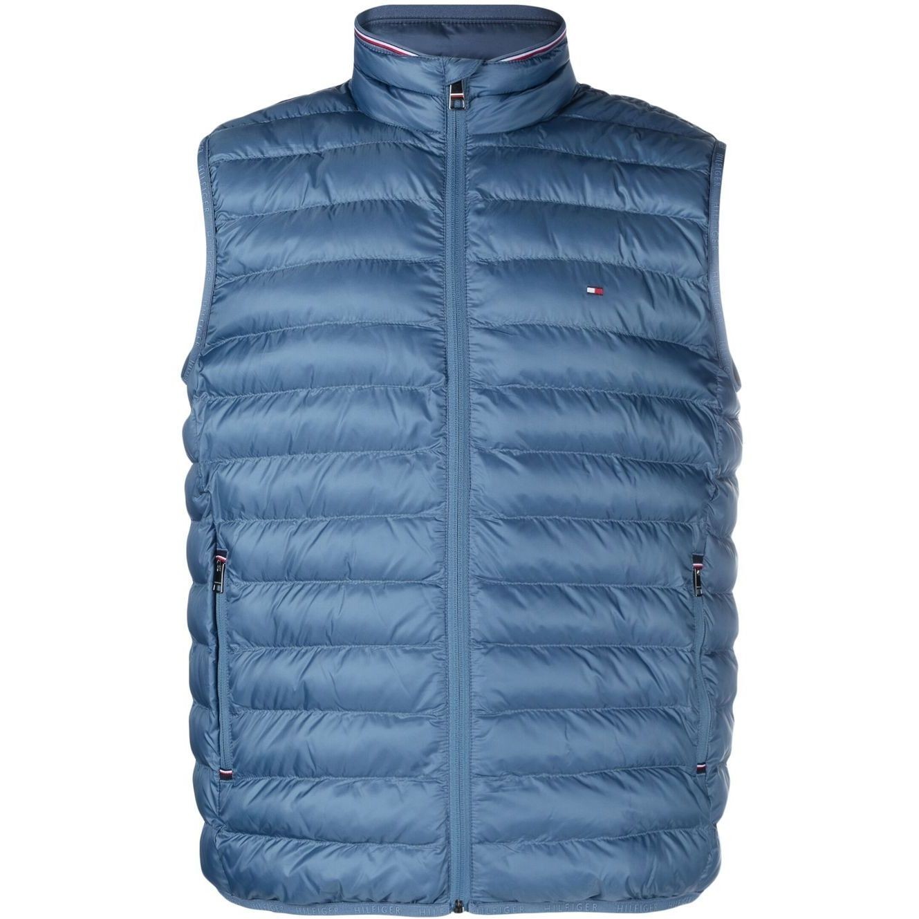 TOMMY HILFIGER Pūkinė liemenė vyrams, Mėlyna, Packable recycled vest