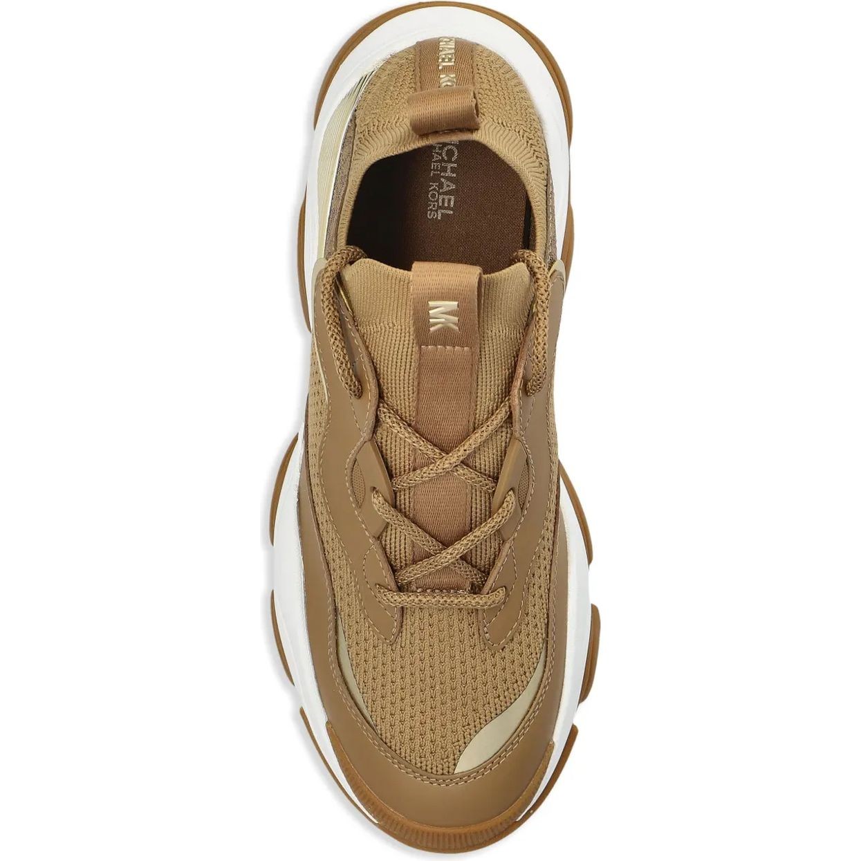 MICHAEL KORS Laisvalaikio bateliai moterims, Ruda, Atlas knit trainer 4