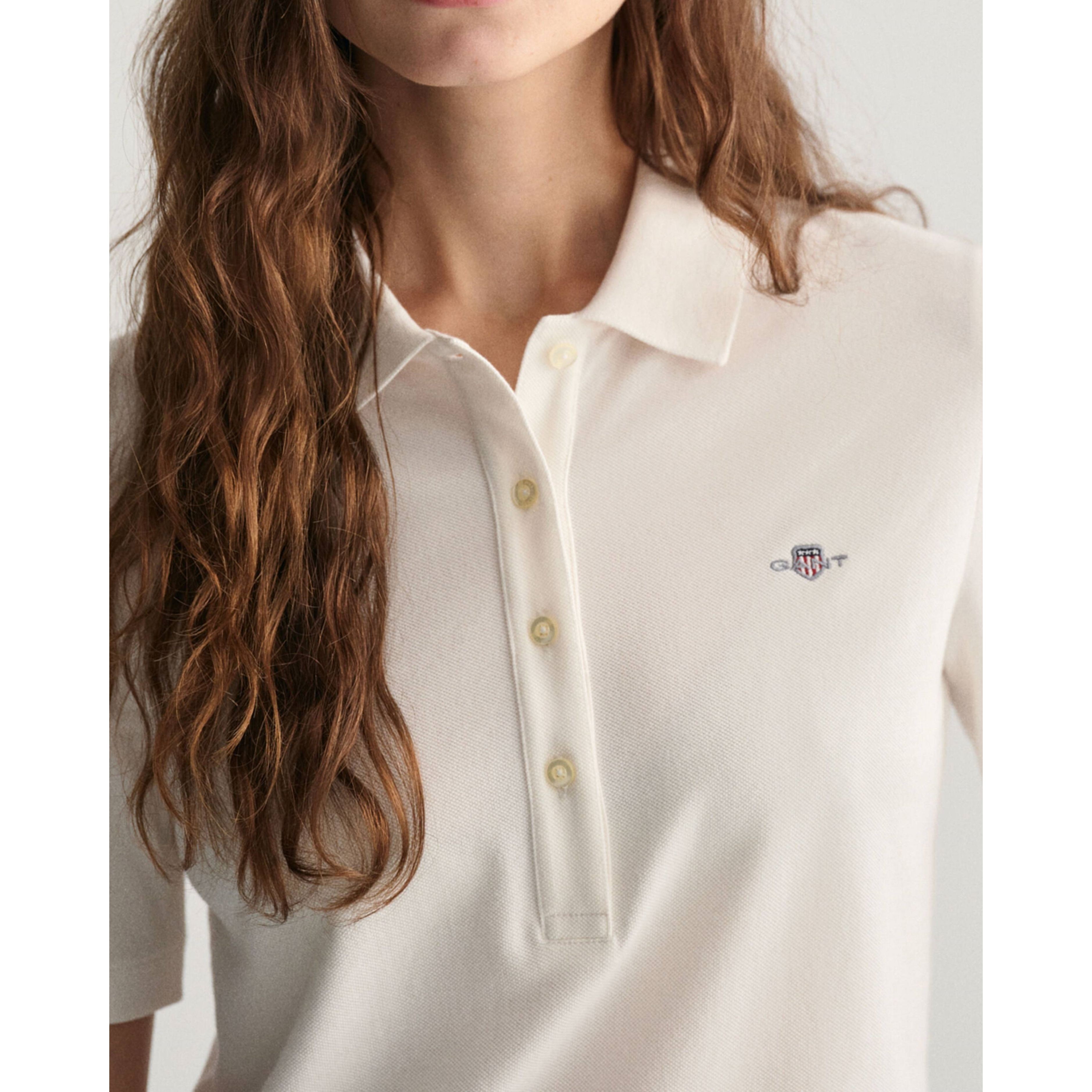 GANT Polo marškiniai trumpos rank. moterims, Balta 4