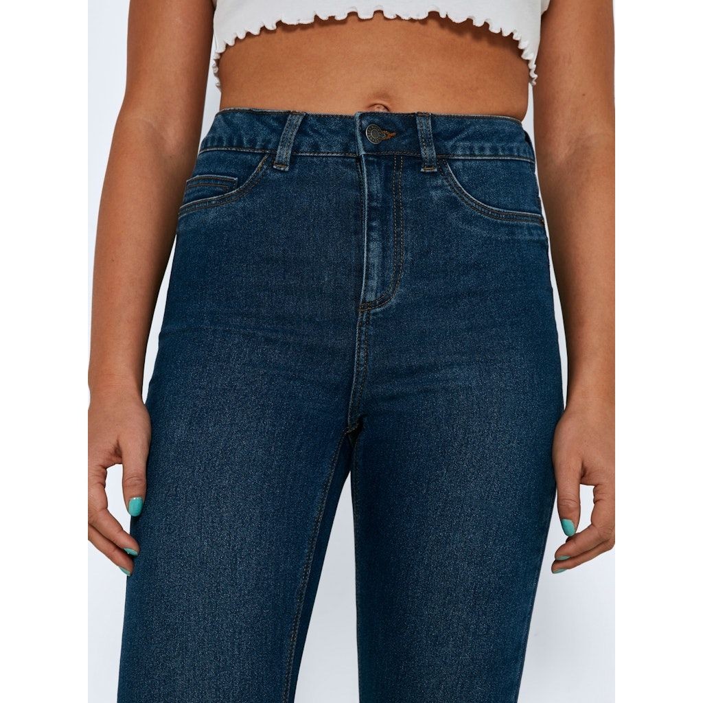 NOISY MAY Tiesūs džinsai moterims, Mėlyna, NMGAGA MID -HIGH SKIN 6