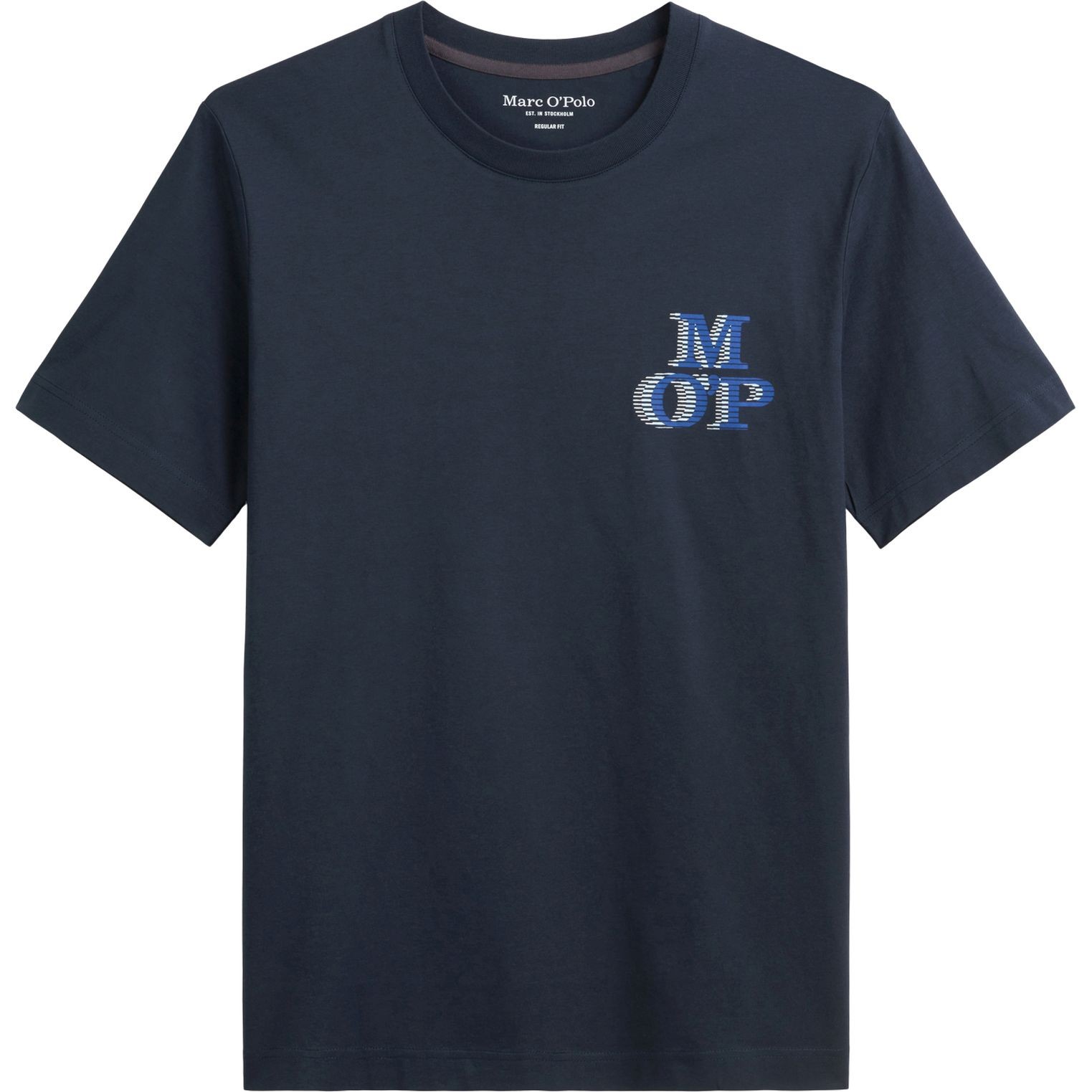 MARC O'POLO Marškinėliai trump. rankovėmis vyrams, Mėlyna, Tshirts sh 522201251232 1