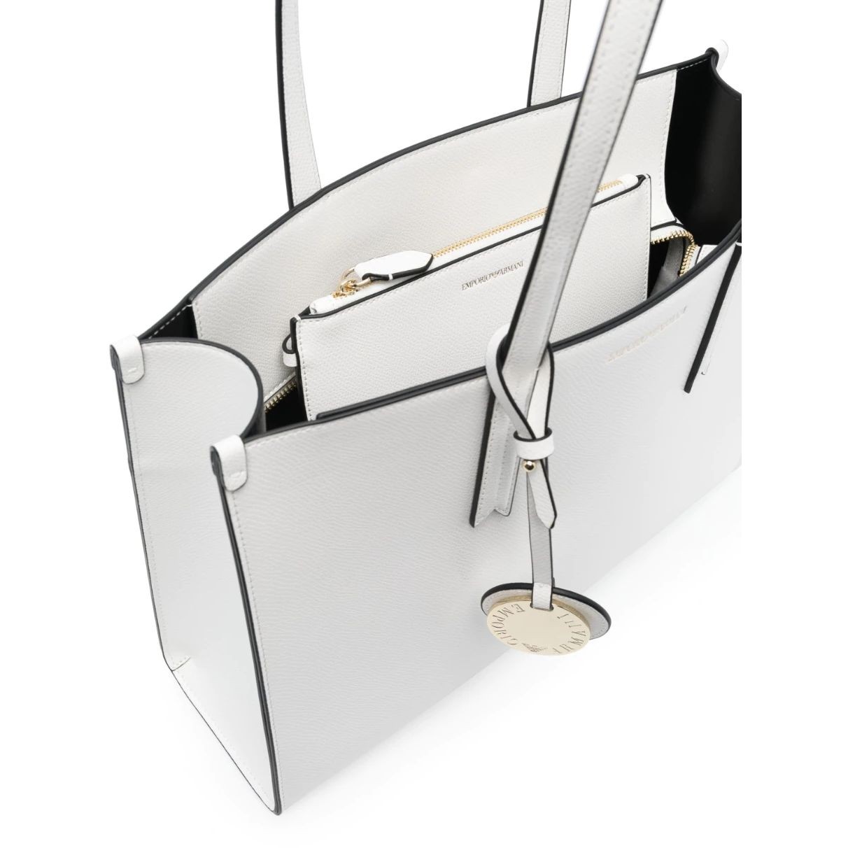 EMPORIO ARMANI Pirkinių krepšys moterims, Balta, Shopping bag 4