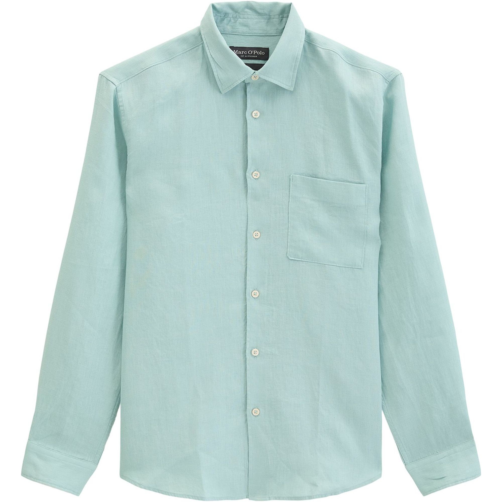 MARC O'POLO Marškiniai ilgomis rankovėmis vyrams, Žalia, 5000012797 Shirts lon