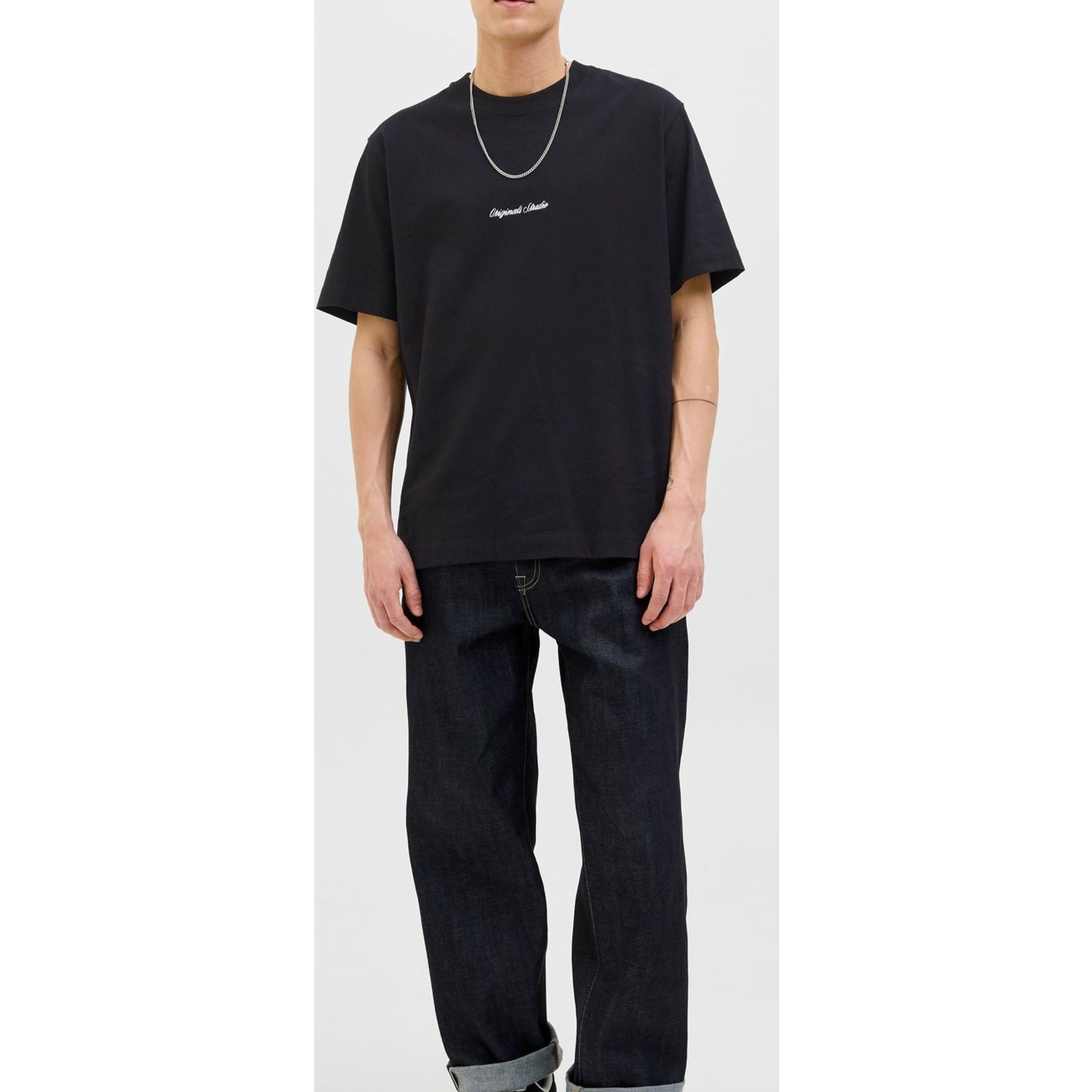 JACK & JONES Marškinėliai vyrams, Juoda, Norrebro 5