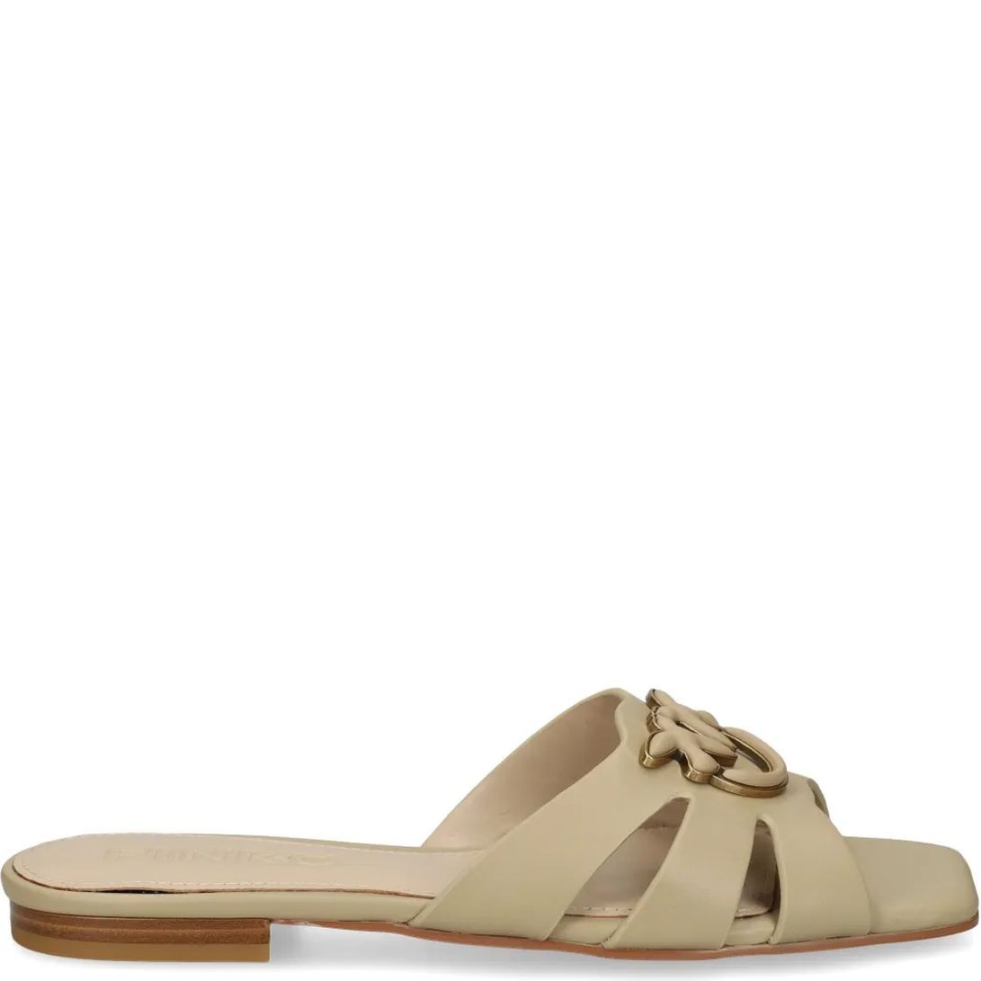 PINKO Šlepetės moterims, Smėlio, Marli 09 - slipper 1