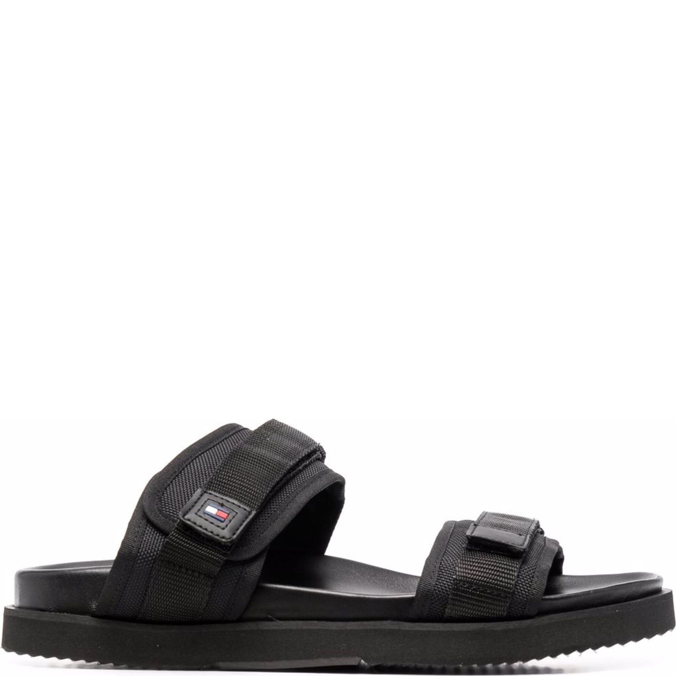 TOMMY HILFIGER Šlepetės vyrams, Juoda, CLEATED STRAPPY SANDAL 2