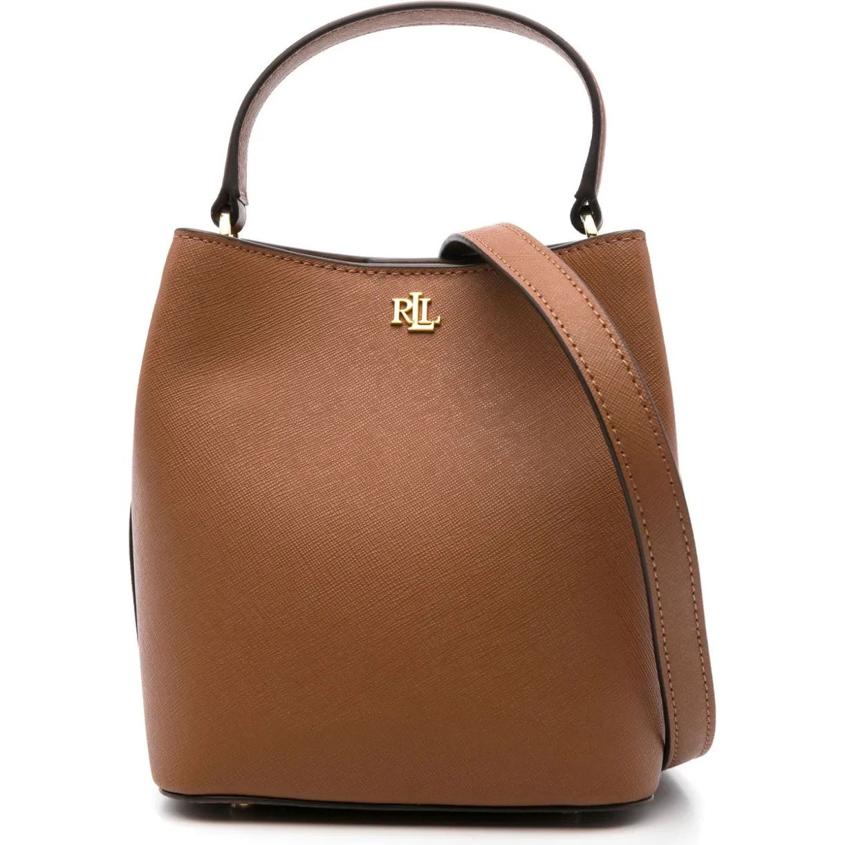 LAUREN RALPH LAUREN Rankinė per petį moterims, Ruda, Reese sm bkt bucket bag small 1