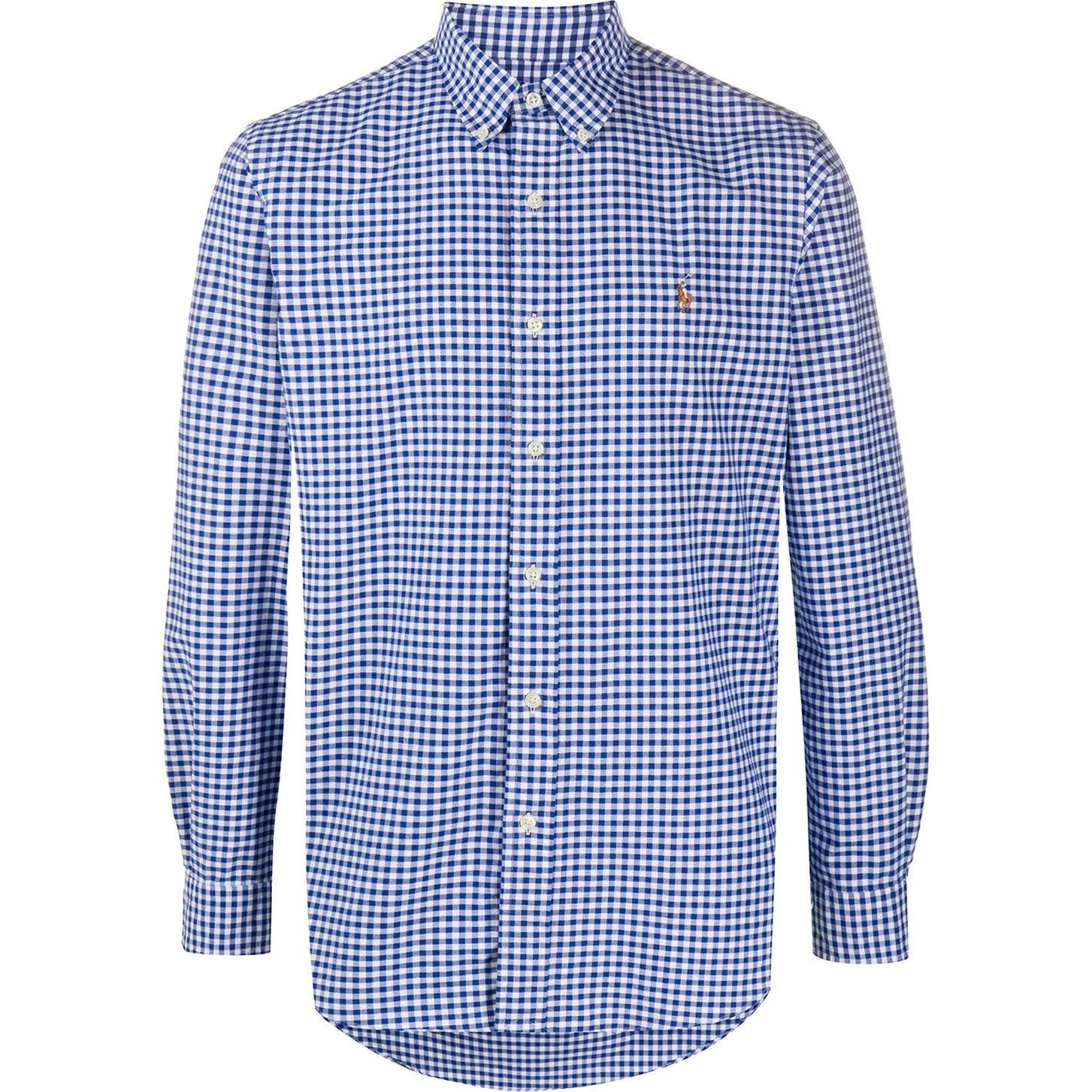 POLO RALPH LAUREN Marškiniai ilgomis rankovėmis vyrams, Mėlyna, Long sleeve-sport shirt 1