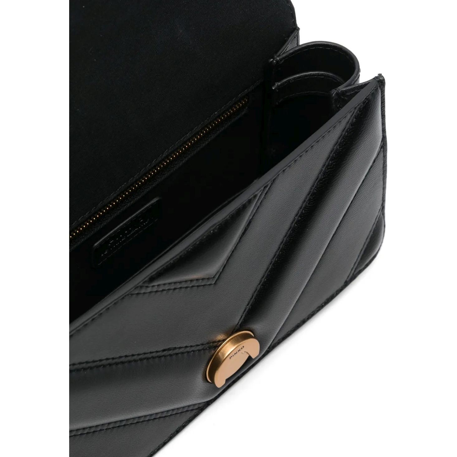 PINKO Rankinė per petį moterims, Juoda, Love one shoulder bag 4