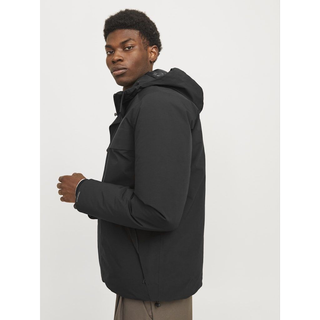 JACK & JONES Pūkinė striukė vyrams, Juoda, Wave jacket 7