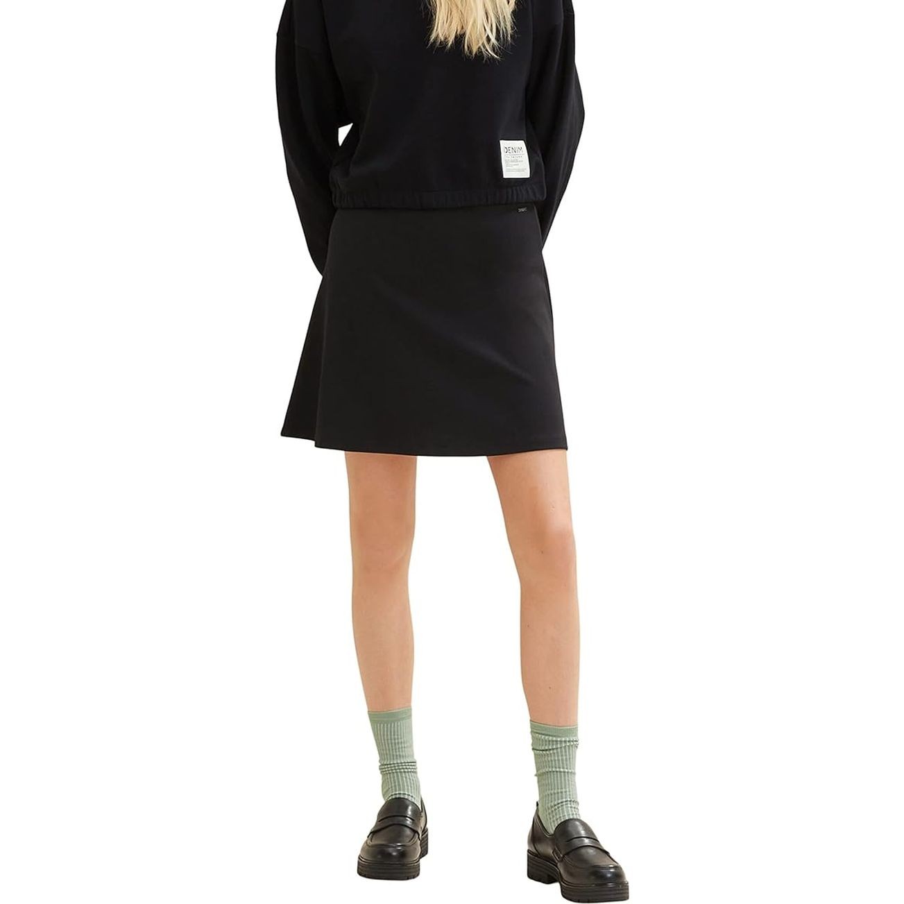 TOM TAILOR Midi sijonas moterims, Juoda, Sijonas 2