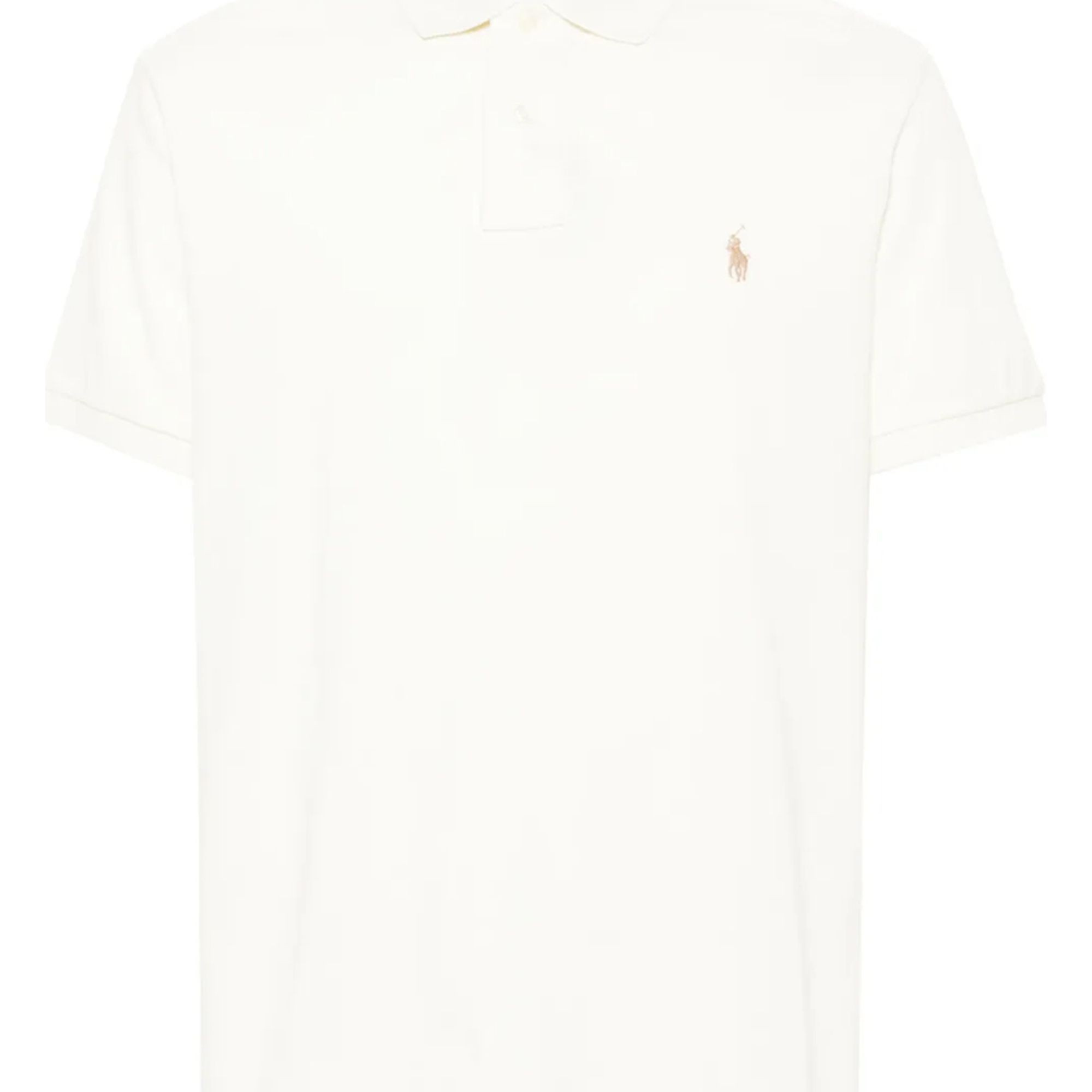 POLO RALPH LAUREN Polo marškiniai trumpos rank. vyrams, Balta, Sskccmslm1-short sleeve-knit 1