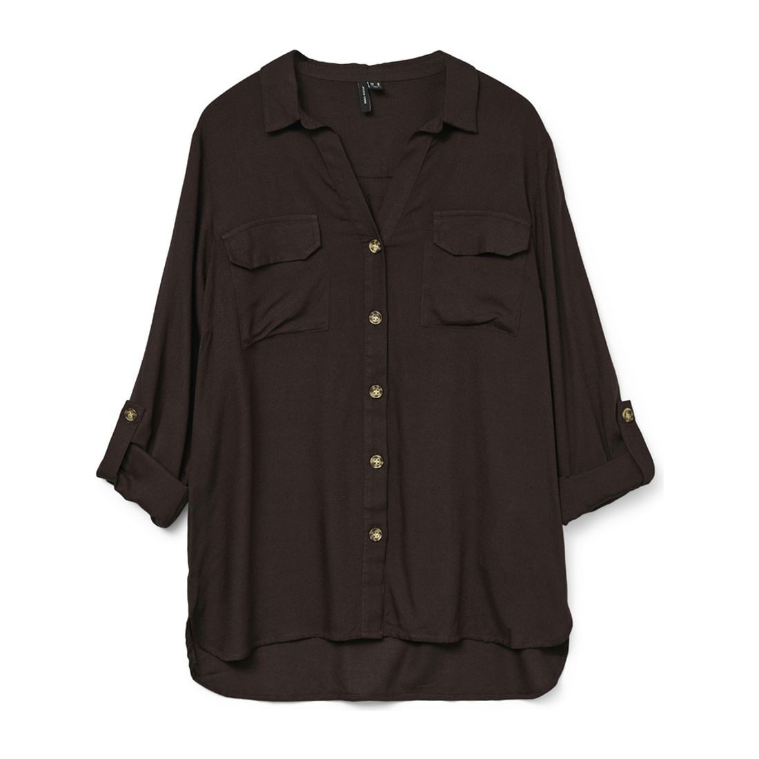 VERO MODA Marškiniai moterims, Ruda, Bumpy