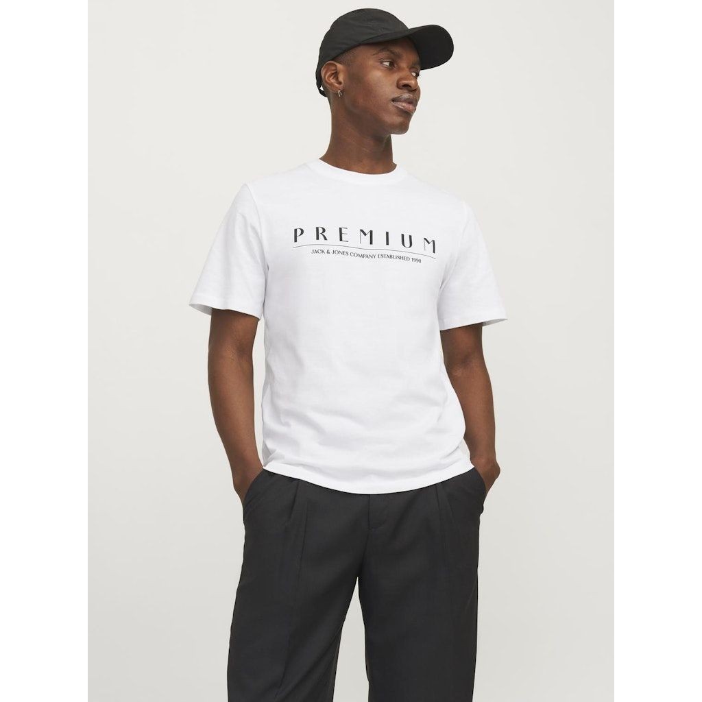 JACK & JONES Marškinėliai vyrams, Balta, JPRSTAR TEE SS CREW 2
