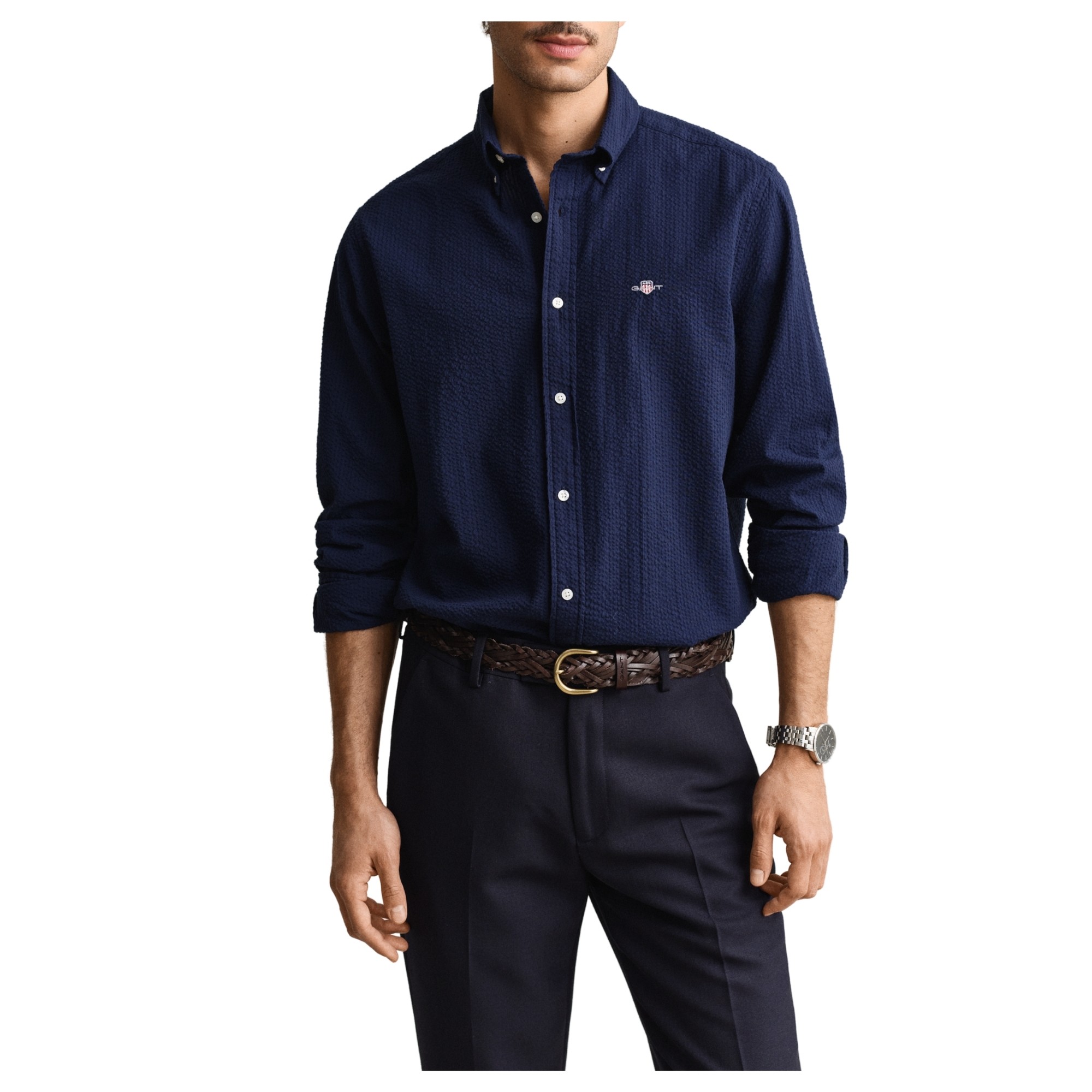 GANT Marškiniai ilgomis rankovėmis vyrams, Mėlyna, 3260036-409 Shirts lon 2