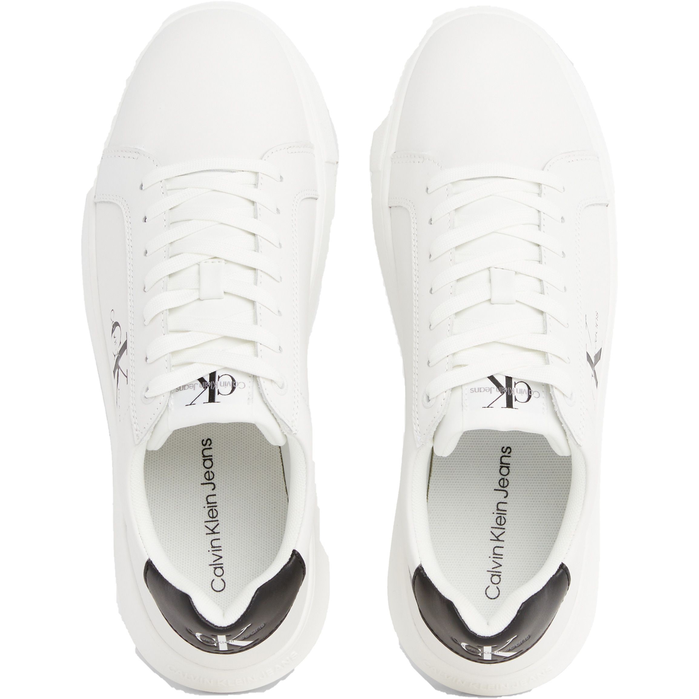 CALVIN KLEIN JEANS Laisvalaikio bateliai vyrams, Balta, Chunky cupsole leisure 4