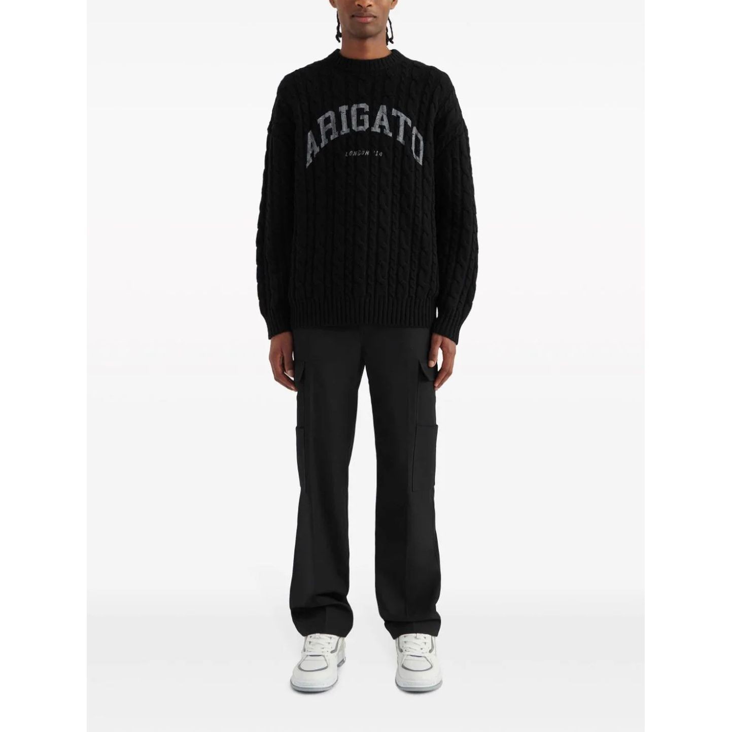 AXEL ARIGATO Megztinis vyrams, Juoda, Prime sweater 2